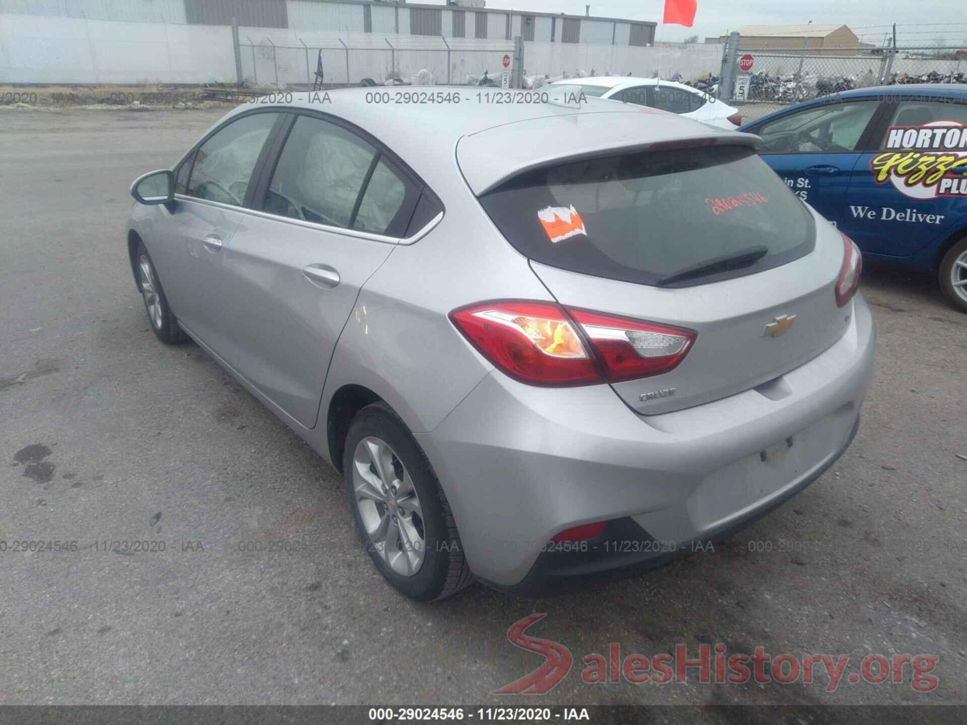 3G1BE6SM8KS543761 2019 CHEVROLET CRUZE