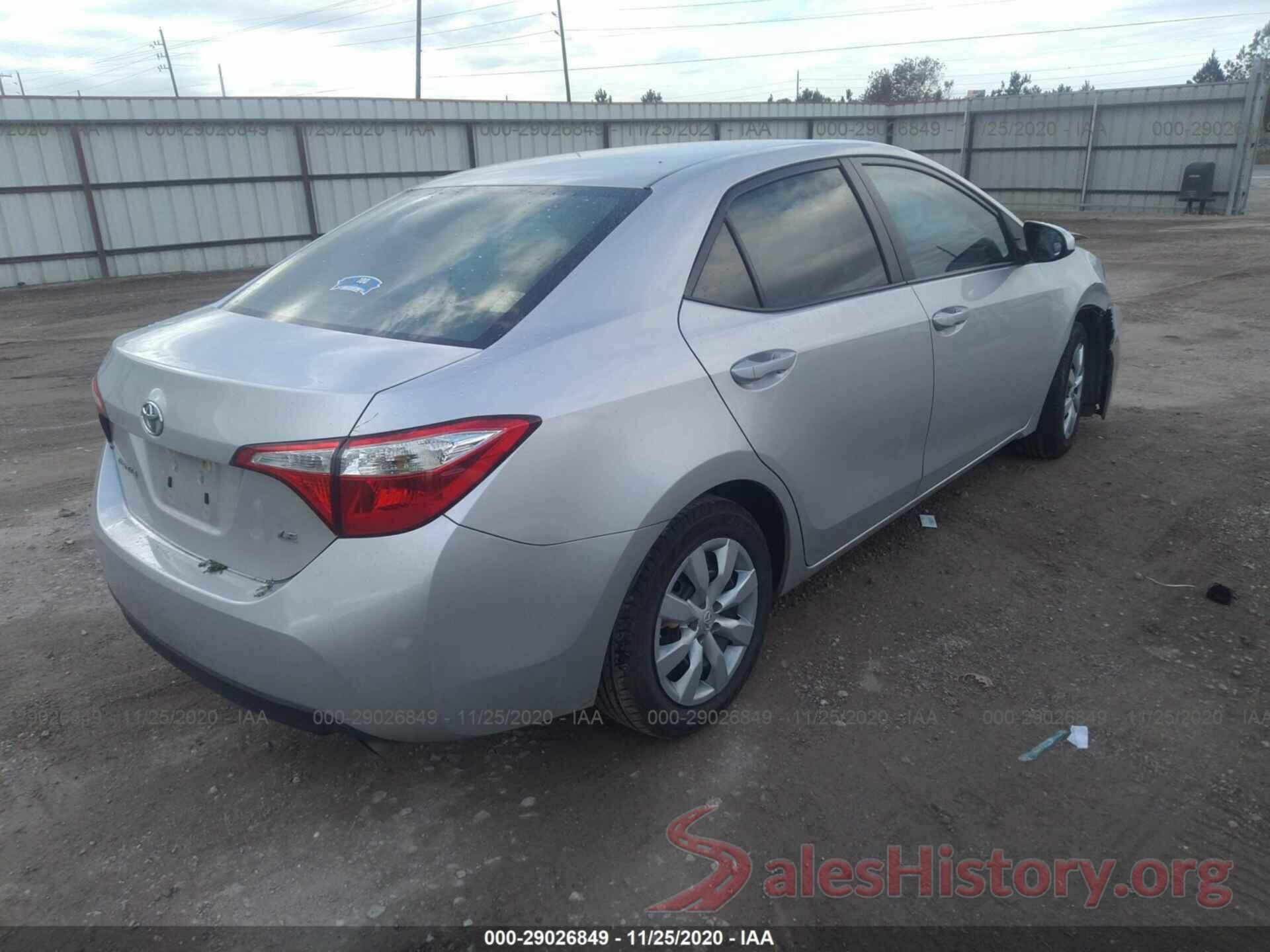 5YFBURHE7GP400364 2016 TOYOTA COROLLA