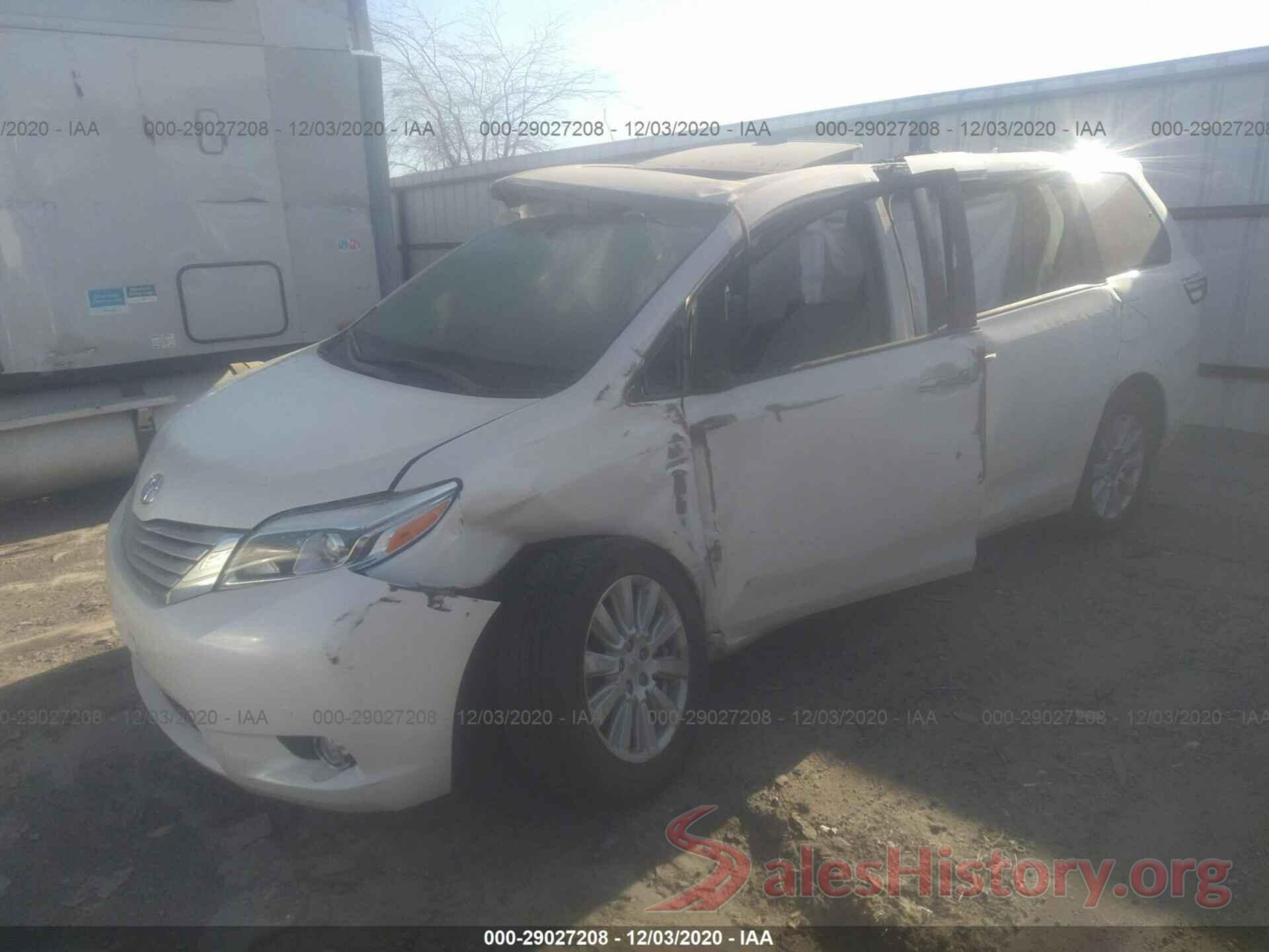 5TDDZ3DC2HS169281 2017 TOYOTA SIENNA