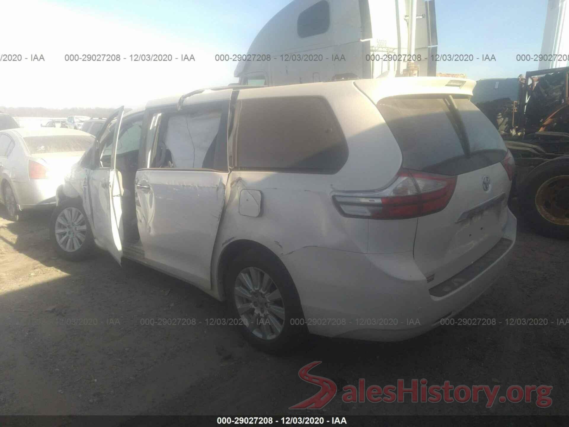 5TDDZ3DC2HS169281 2017 TOYOTA SIENNA