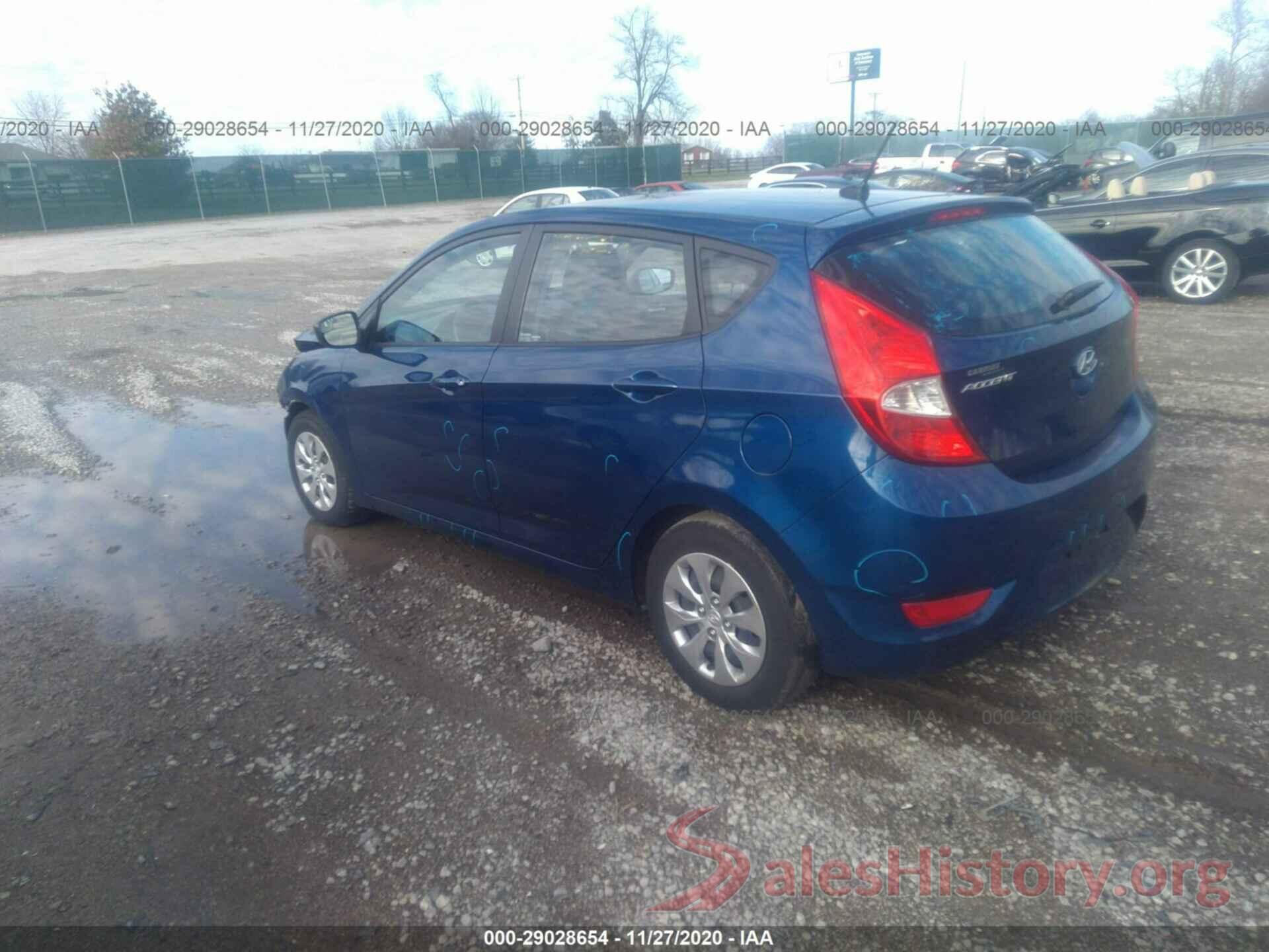 KMHCT5AE6GU288066 2016 HYUNDAI ACCENT