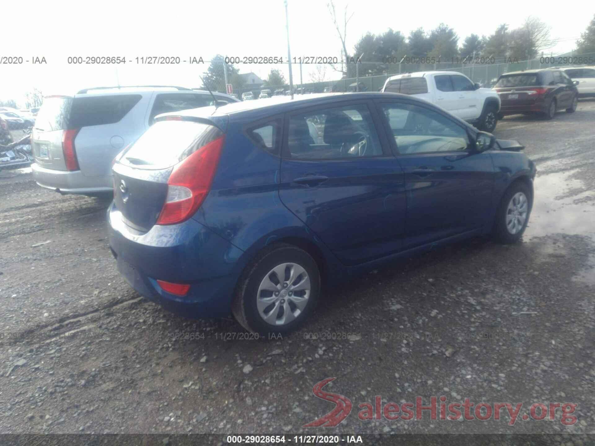 KMHCT5AE6GU288066 2016 HYUNDAI ACCENT