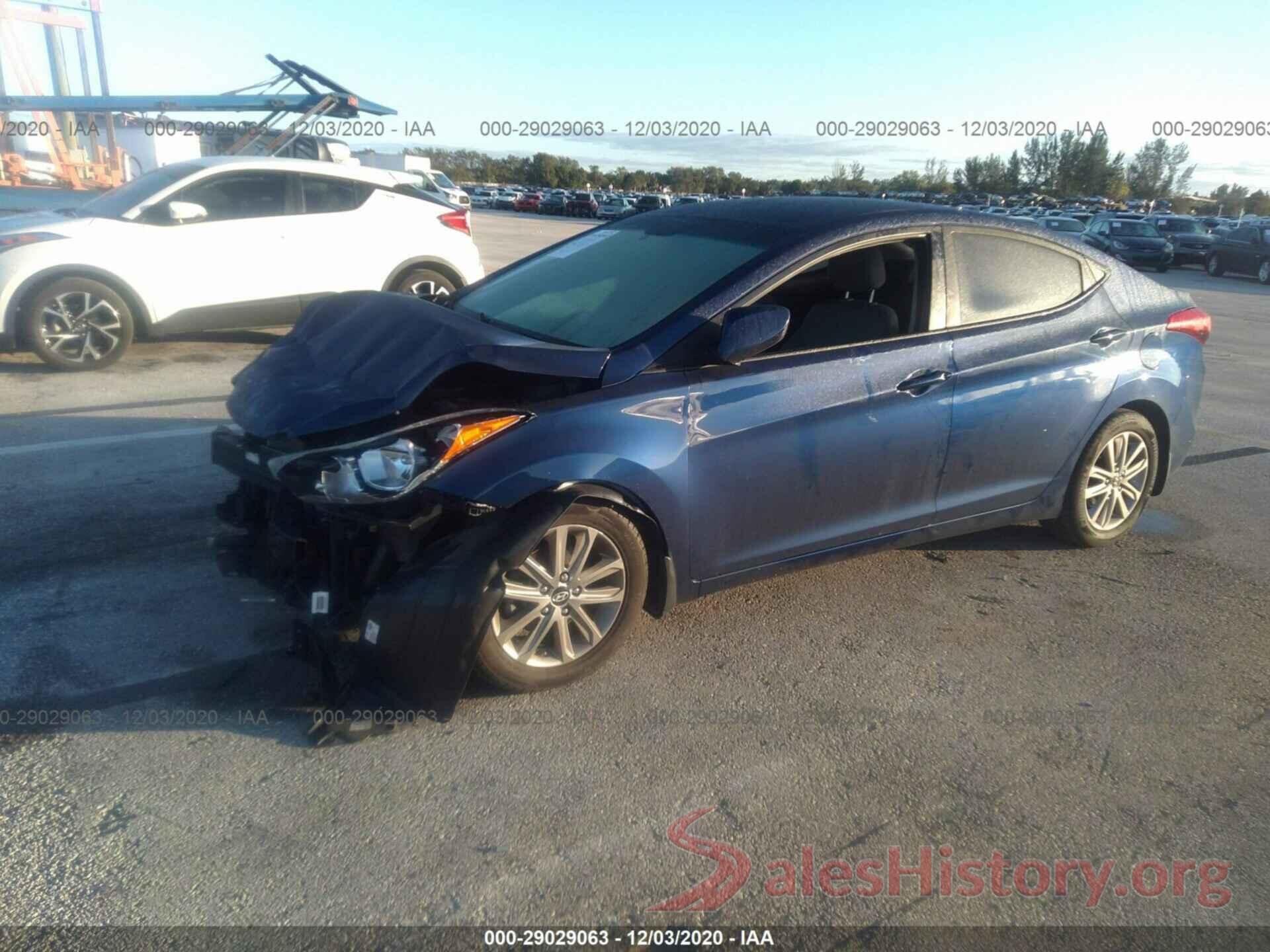 5NPDH4AE4GH689646 2016 HYUNDAI ELANTRA