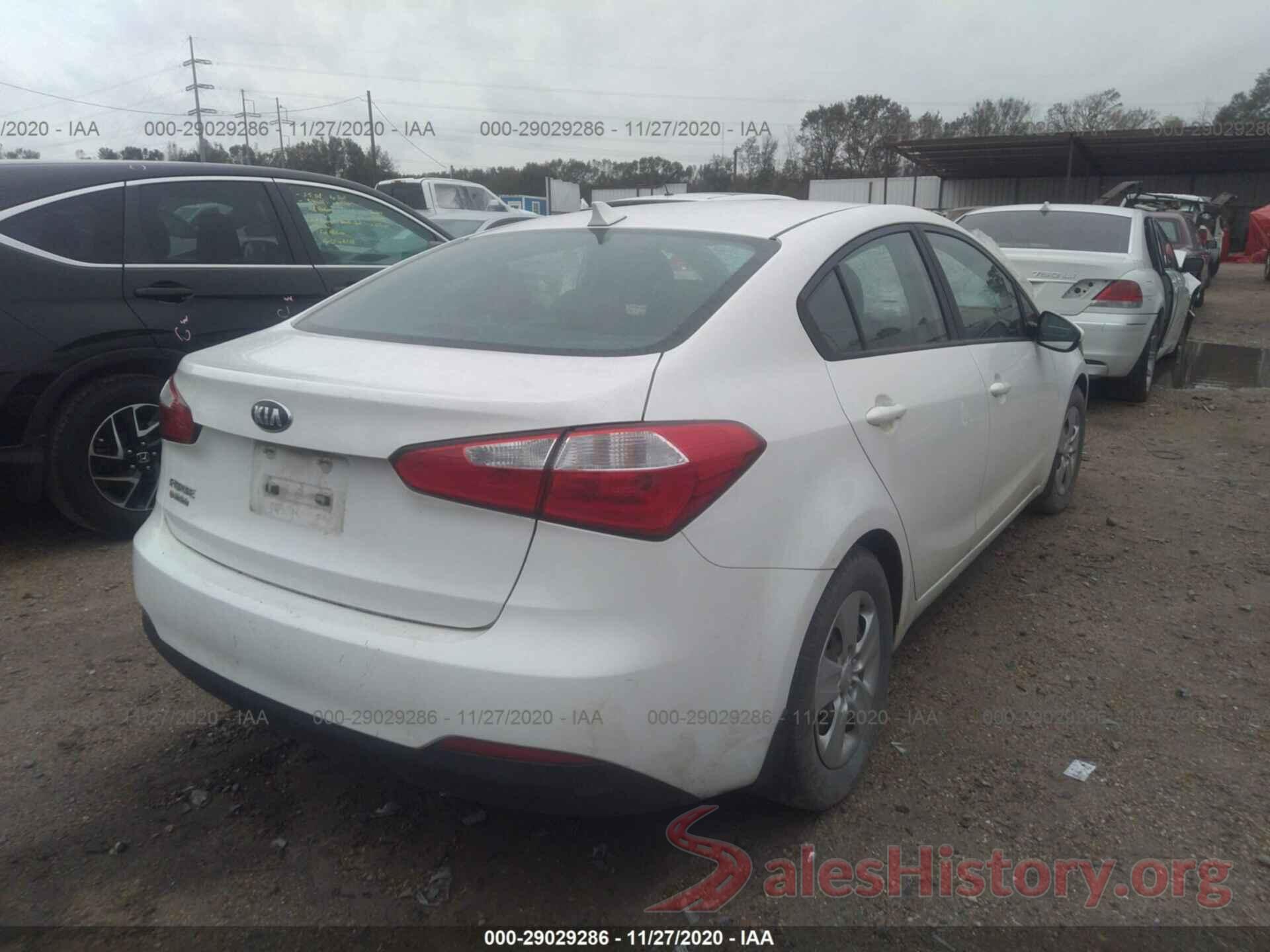 KNAFK4A65G5554482 2016 KIA FORTE