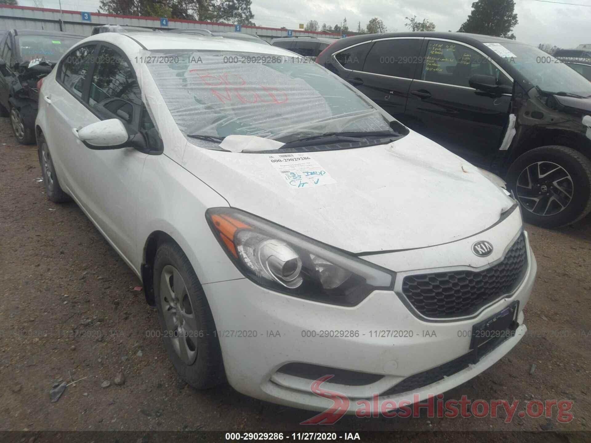 KNAFK4A65G5554482 2016 KIA FORTE