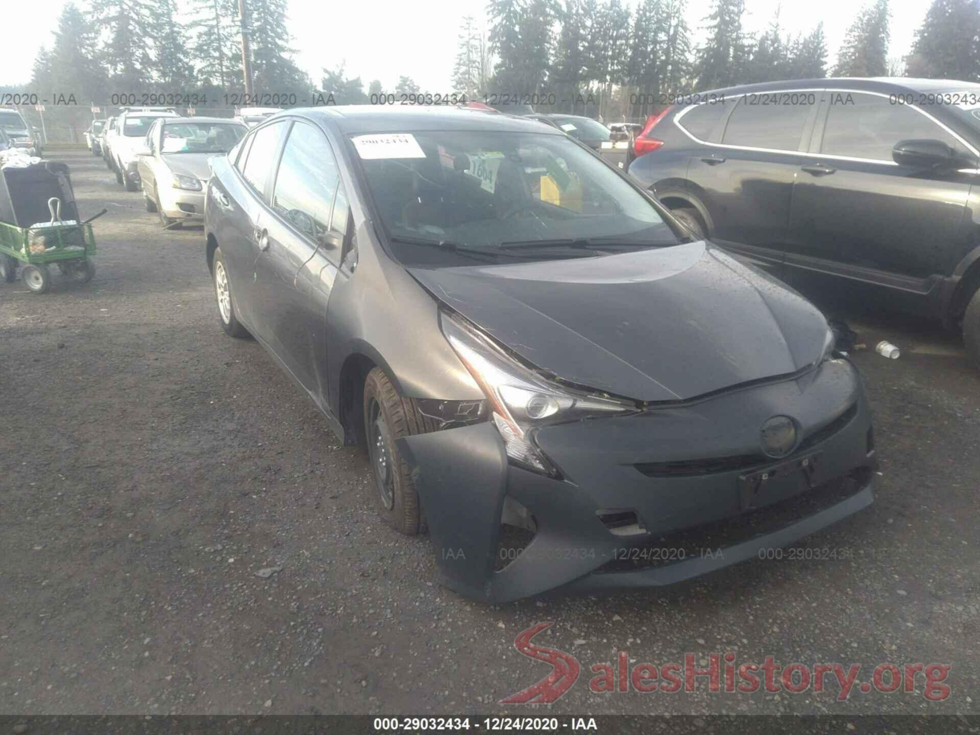 JTDKBRFU3G3020124 2016 TOYOTA PRIUS