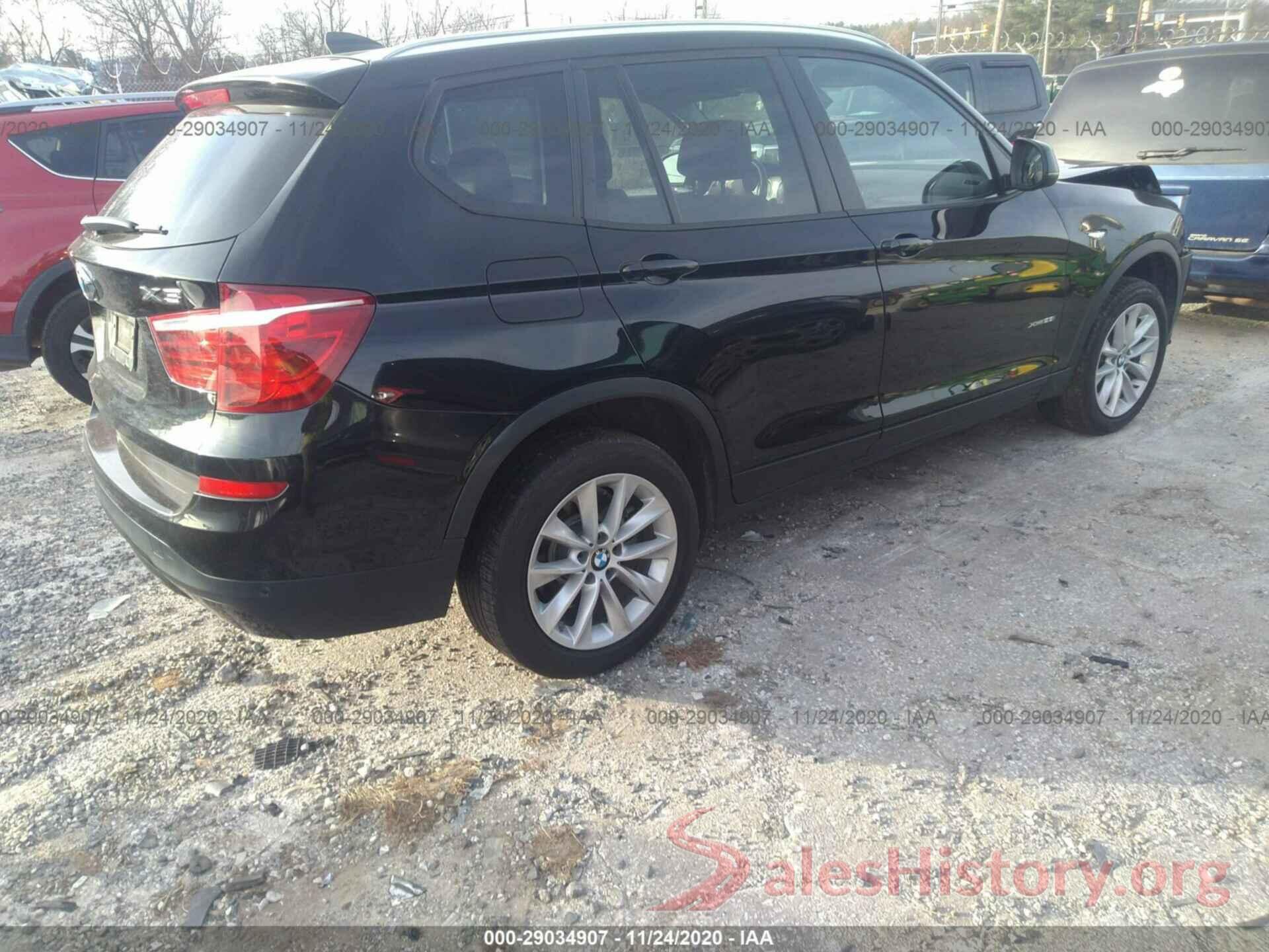 5UXWX9C32H0T17045 2017 BMW X3