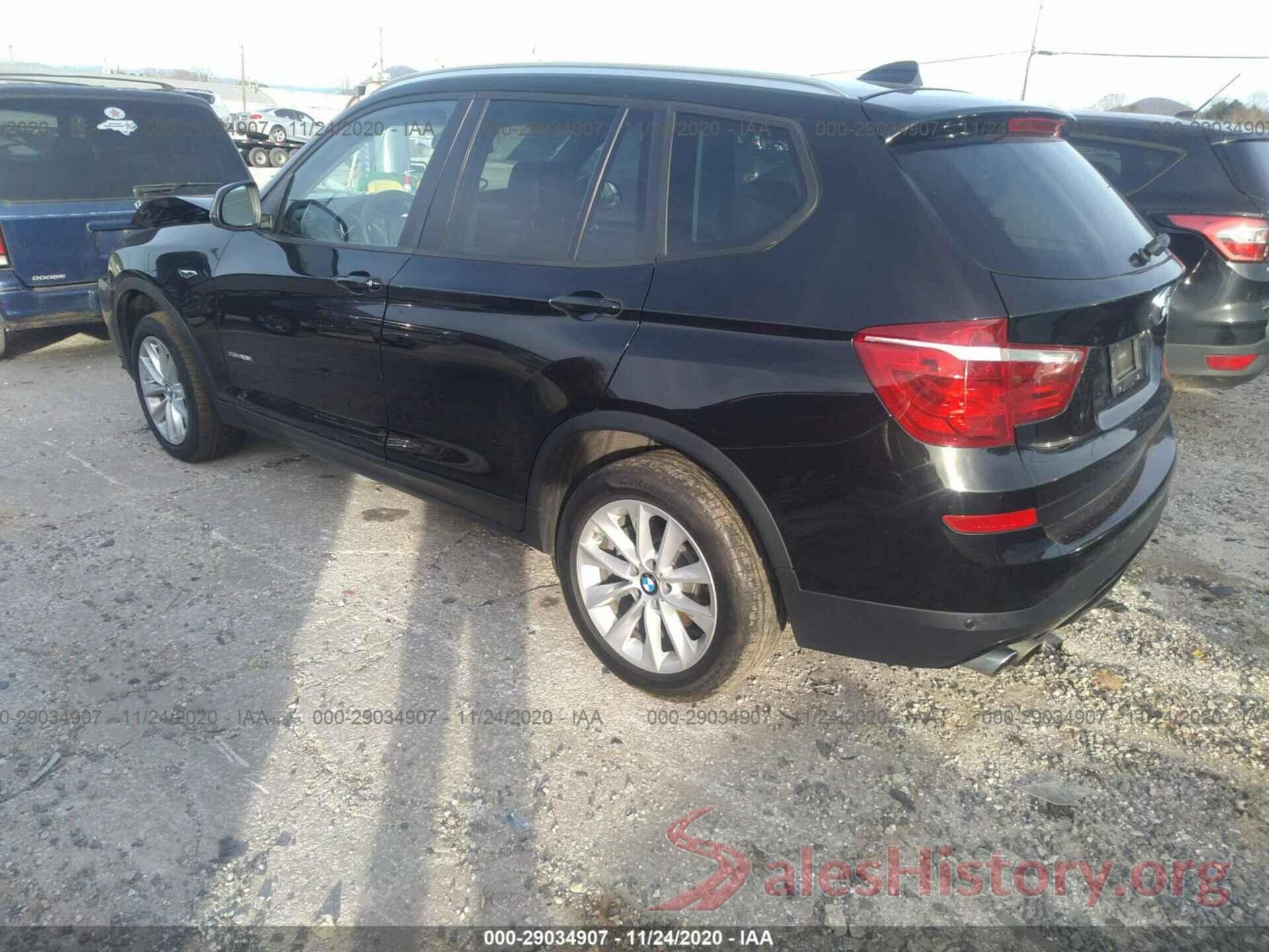 5UXWX9C32H0T17045 2017 BMW X3