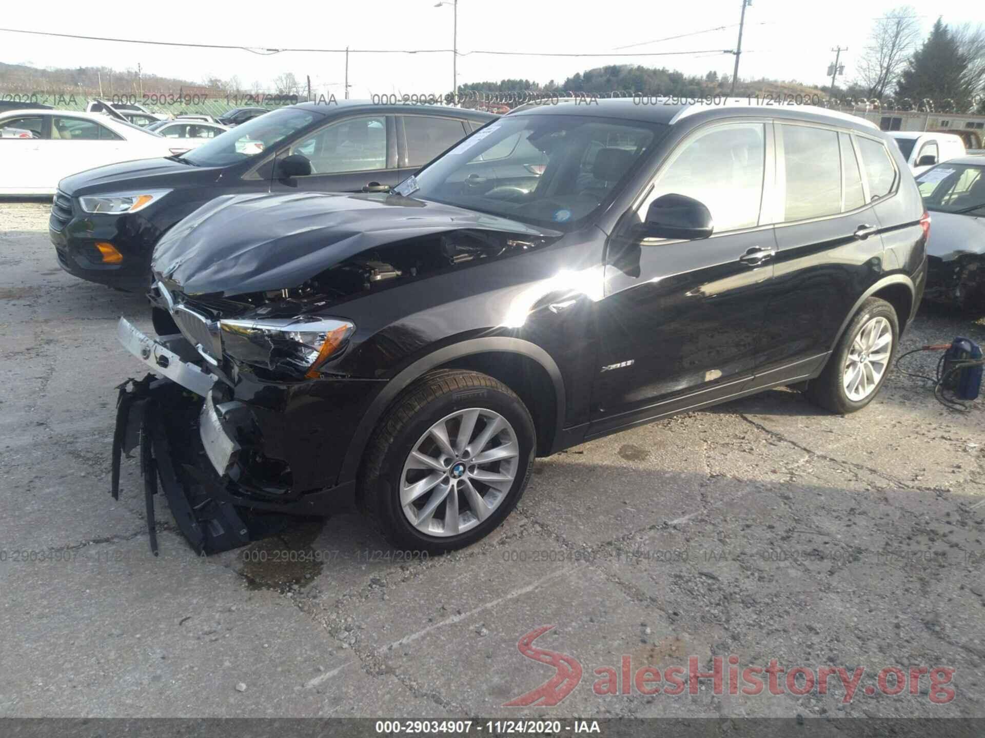 5UXWX9C32H0T17045 2017 BMW X3