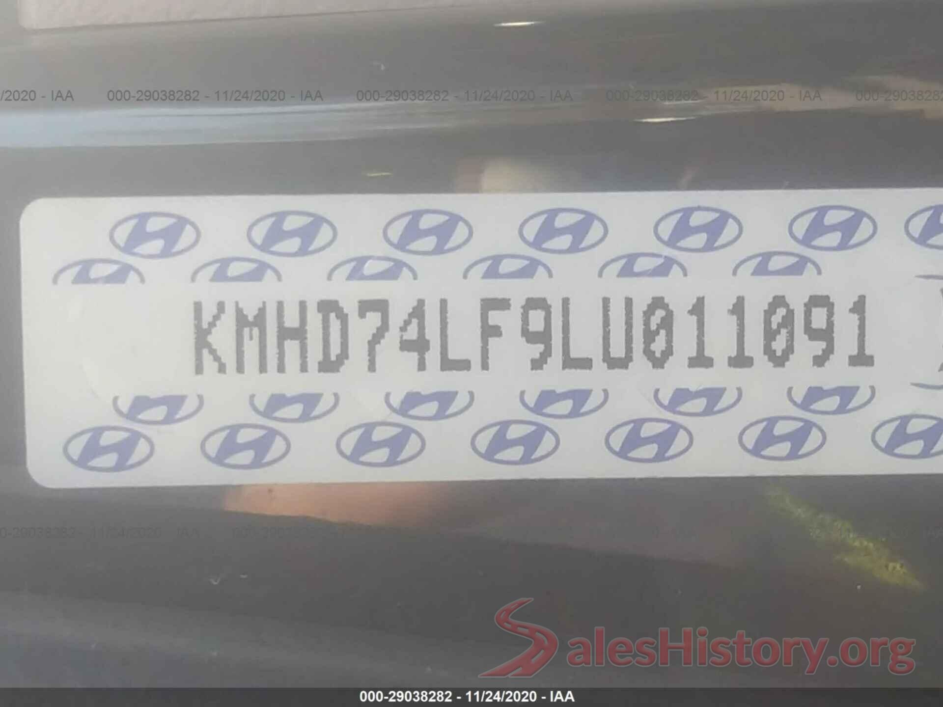 KMHD74LF9LU011091 2020 HYUNDAI ELANTRA