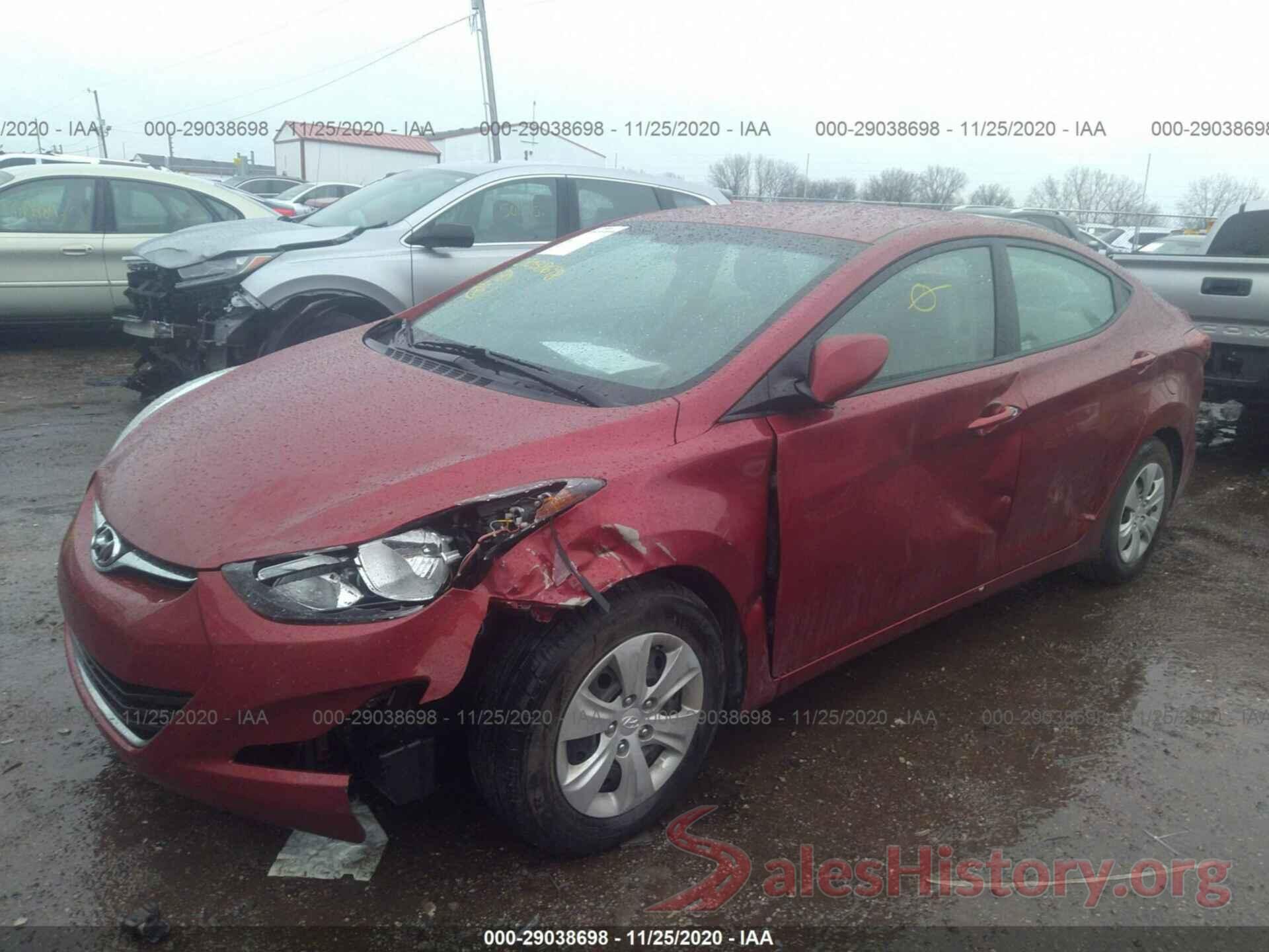 5NPDH4AE1GH744229 2016 HYUNDAI ELANTRA