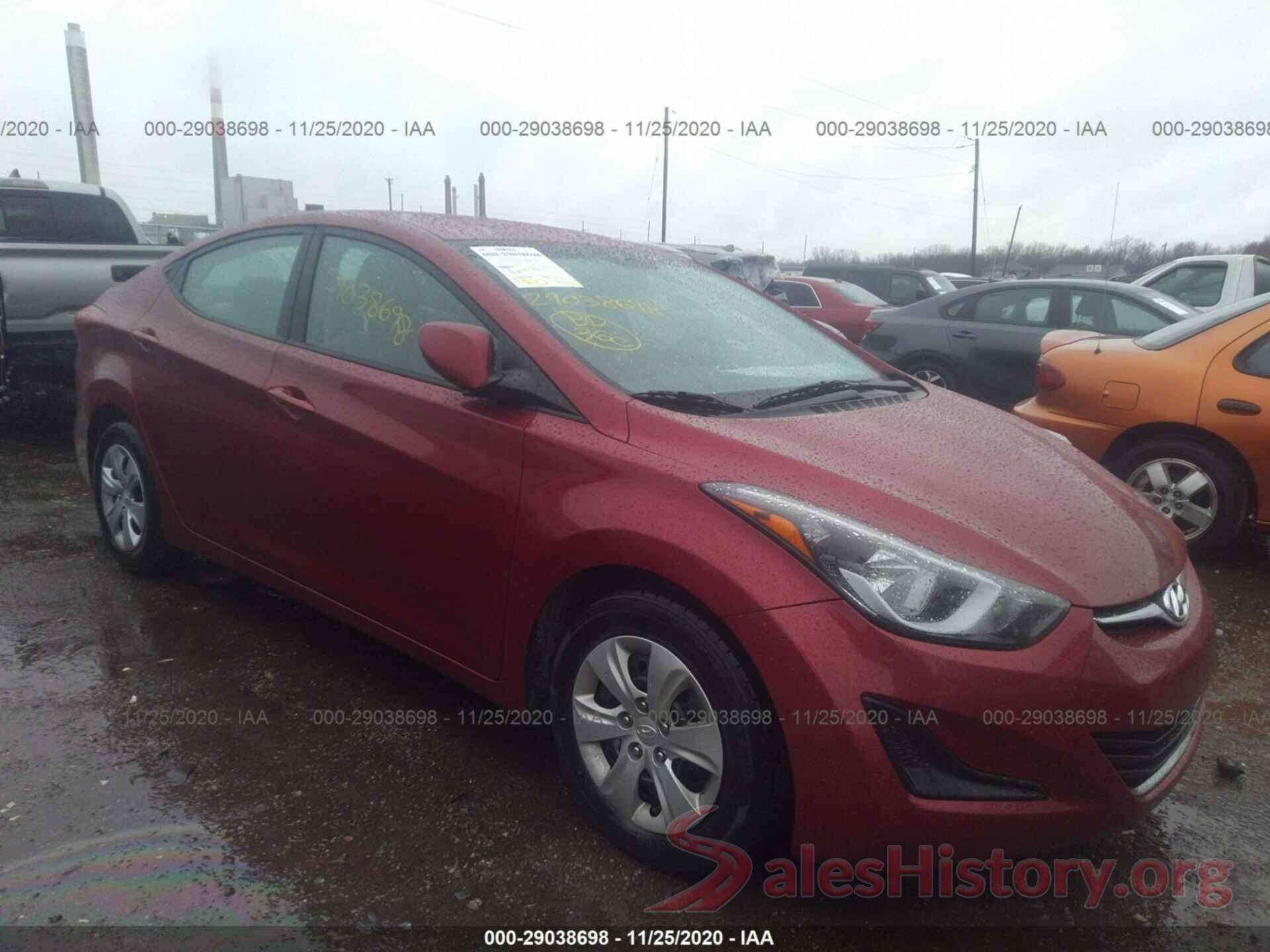 5NPDH4AE1GH744229 2016 HYUNDAI ELANTRA