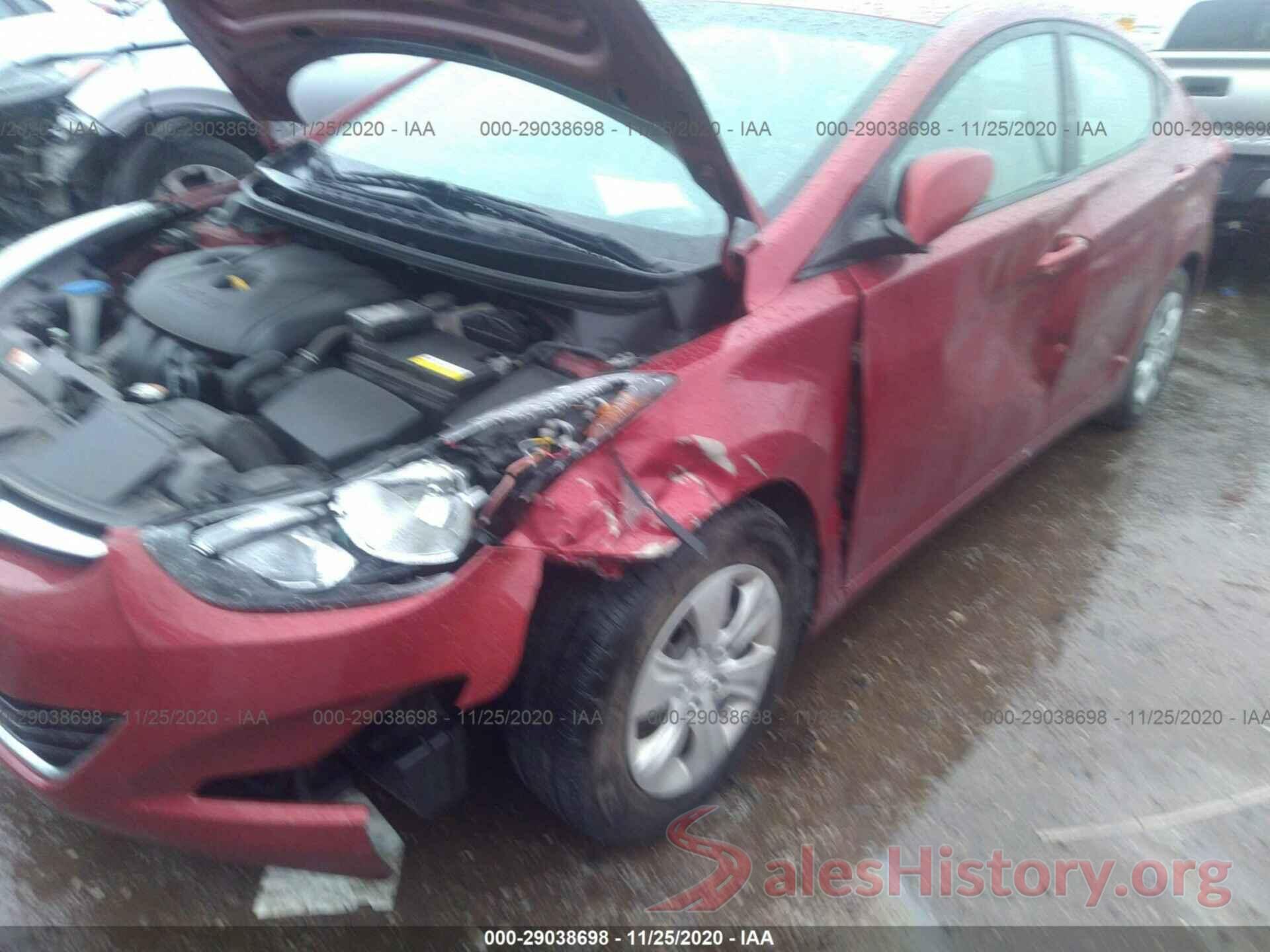 5NPDH4AE1GH744229 2016 HYUNDAI ELANTRA