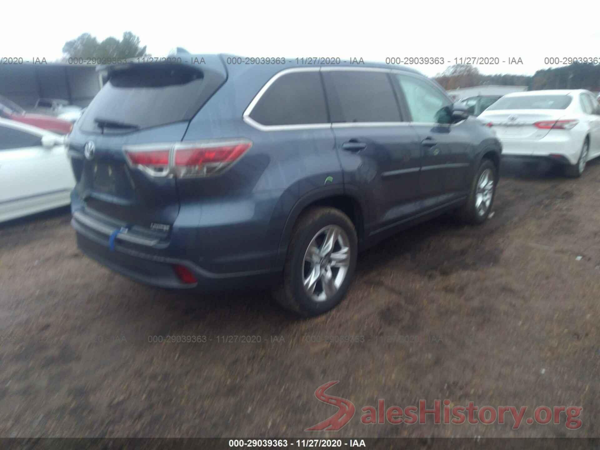 5TDYKRFH5GS159067 2016 TOYOTA HIGHLANDER