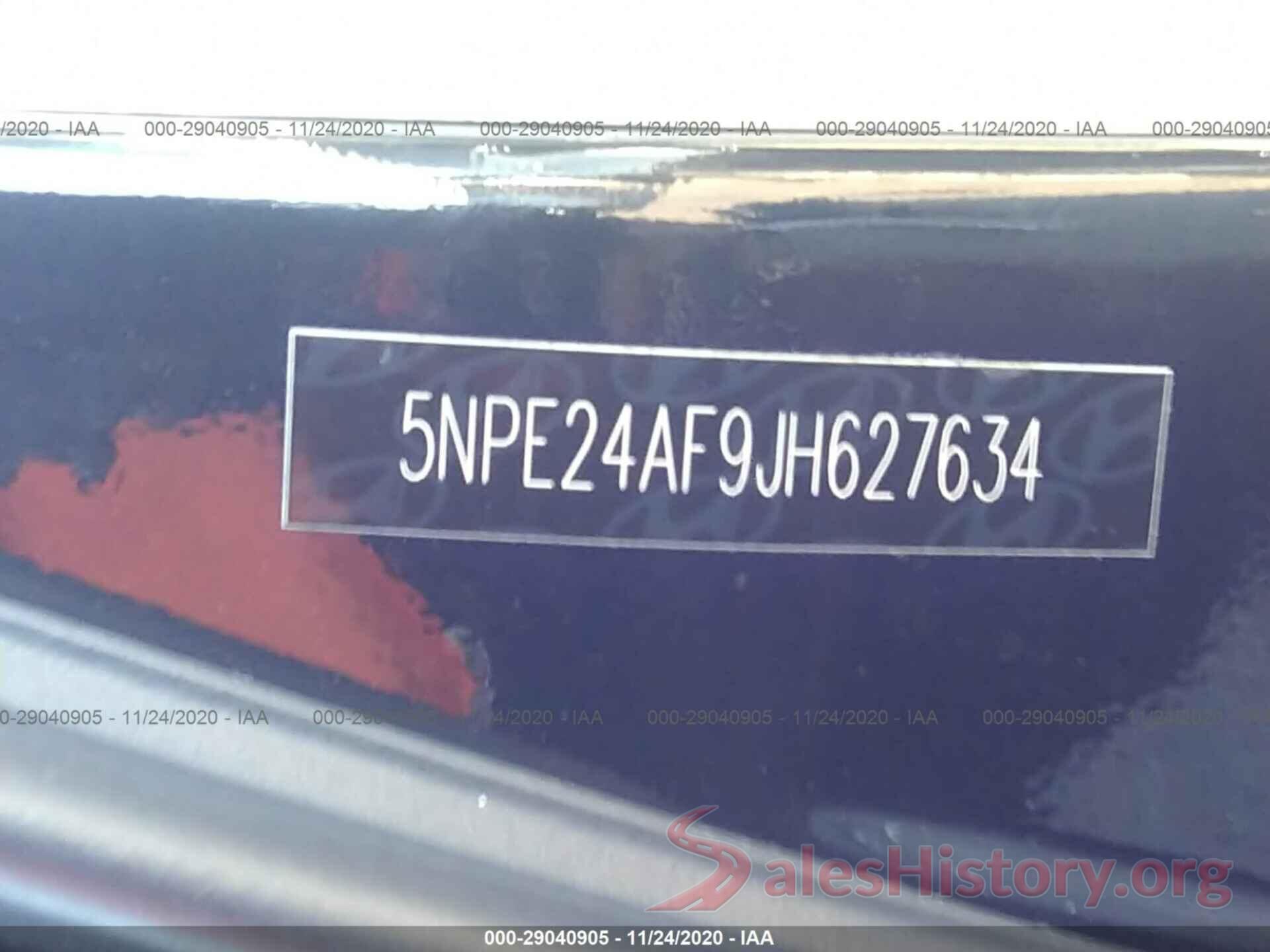 5NPE24AF9JH627634 2018 HYUNDAI SONATA