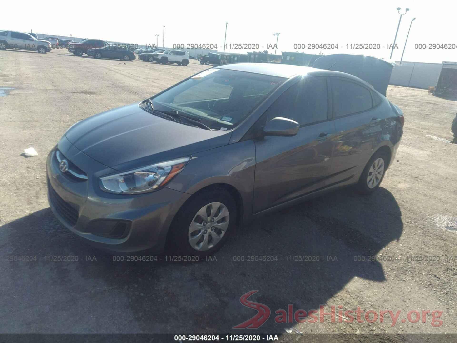 KMHCT4AE6GU000542 2016 HYUNDAI ACCENT