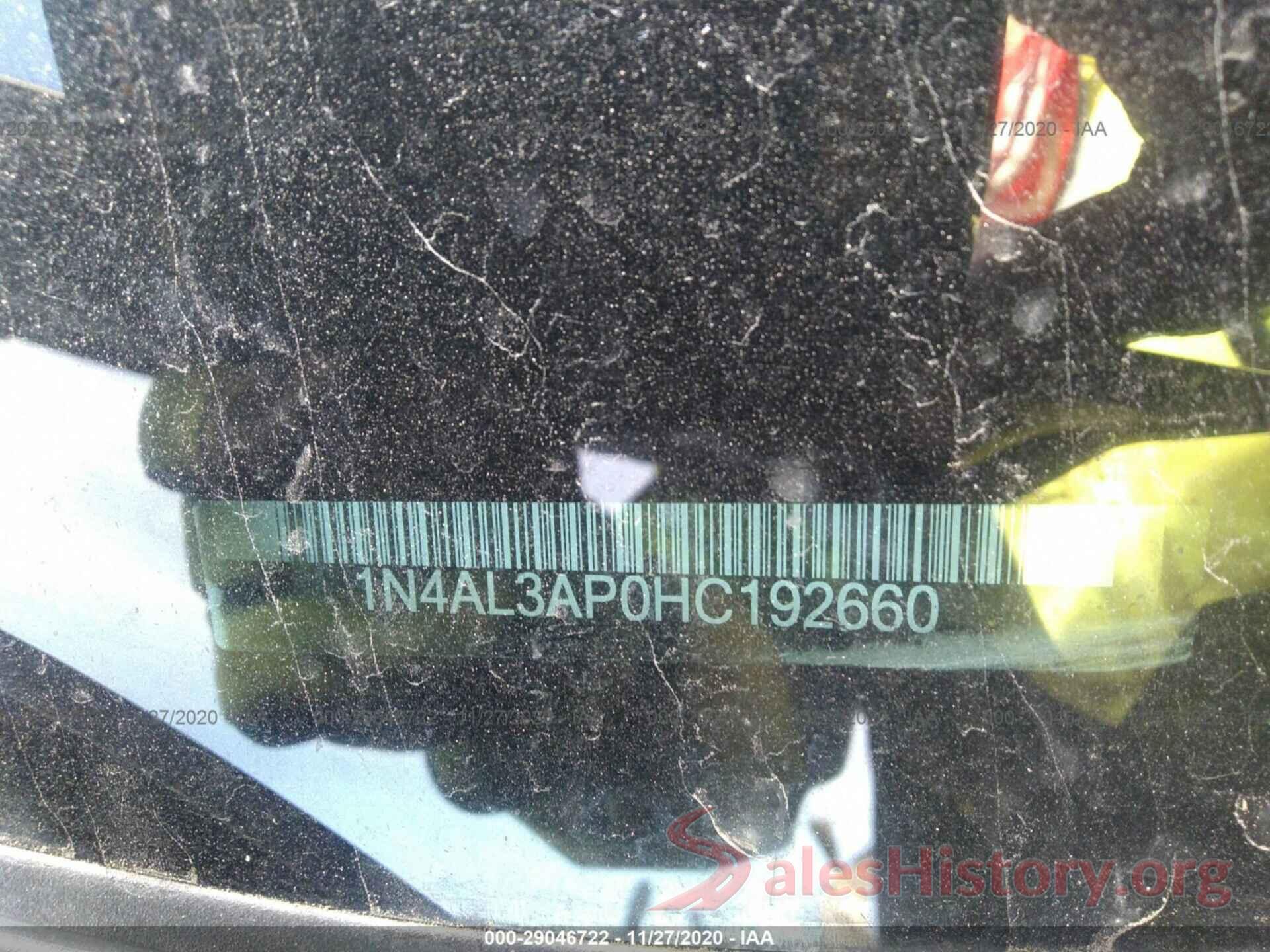 1N4AL3AP0HC192660 2017 NISSAN ALTIMA