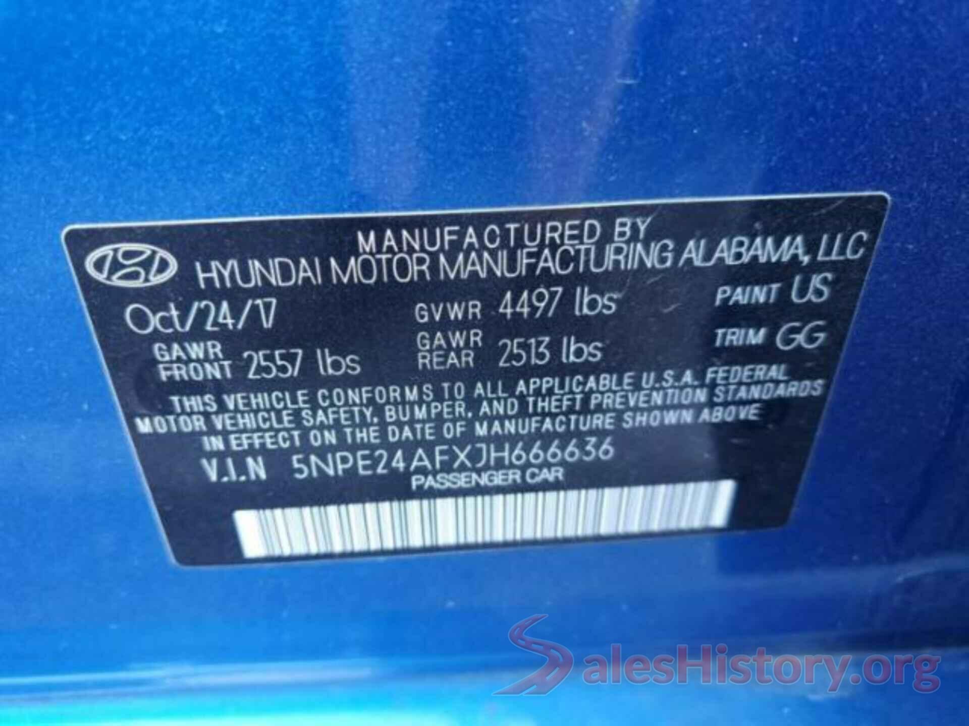 5NPE24AFXJH666636 2018 HYUNDAI SONATA