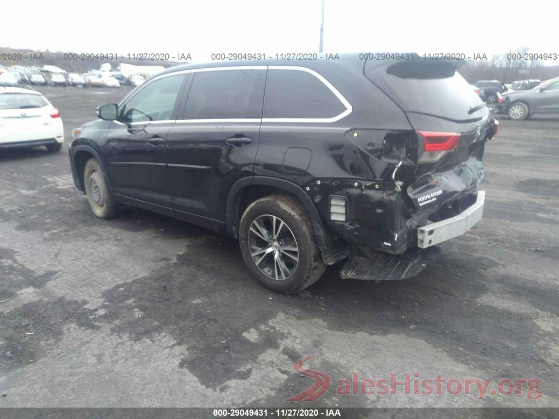 5TDBZRFH3HS434051 2017 TOYOTA HIGHLANDER