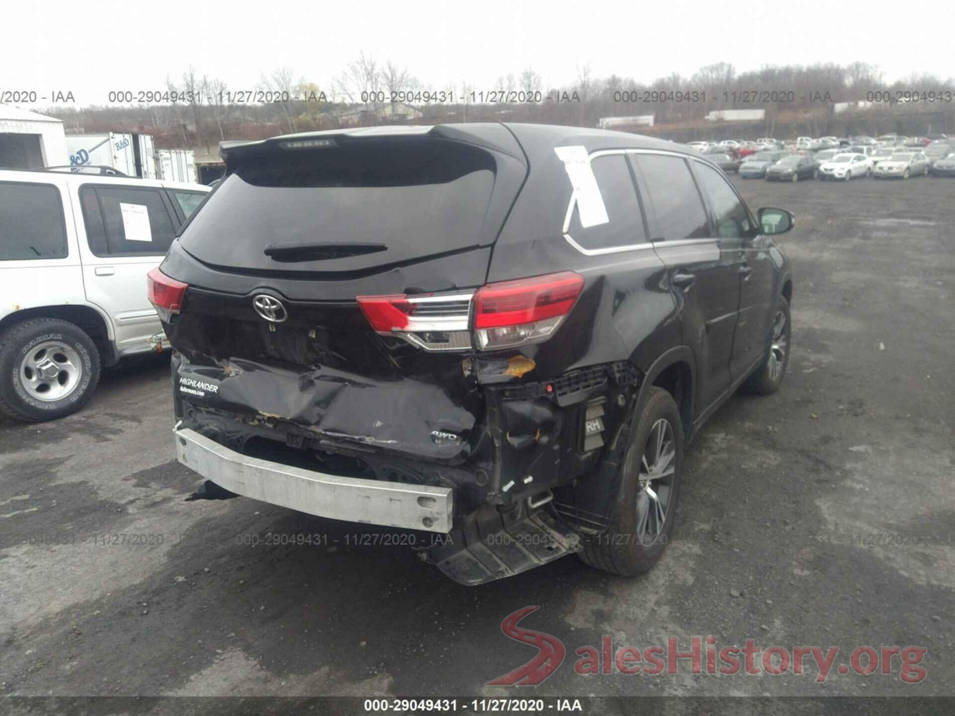 5TDBZRFH3HS434051 2017 TOYOTA HIGHLANDER