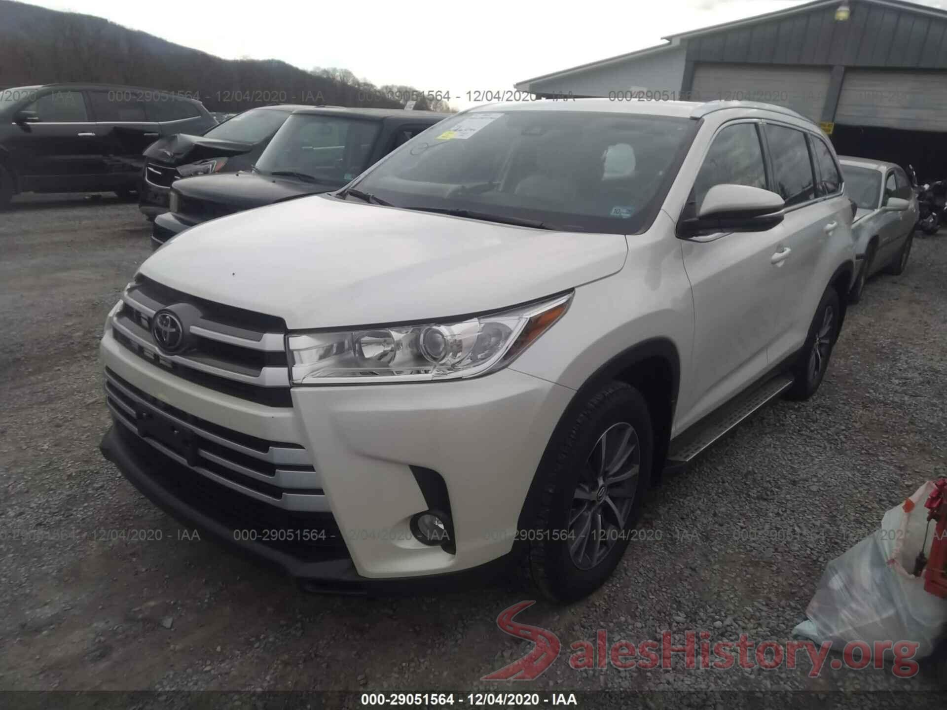 5TDJZRFH3KS917171 2019 TOYOTA HIGHLANDER