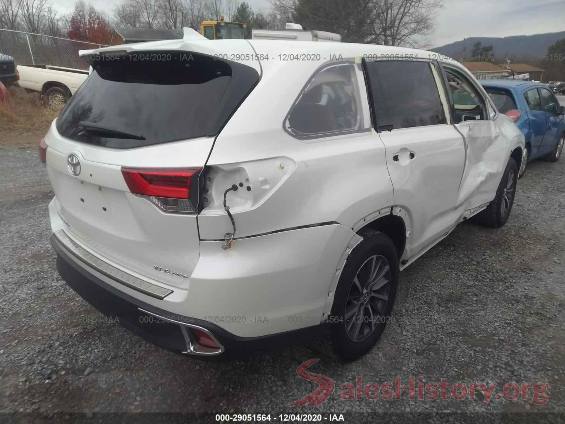 5TDJZRFH3KS917171 2019 TOYOTA HIGHLANDER