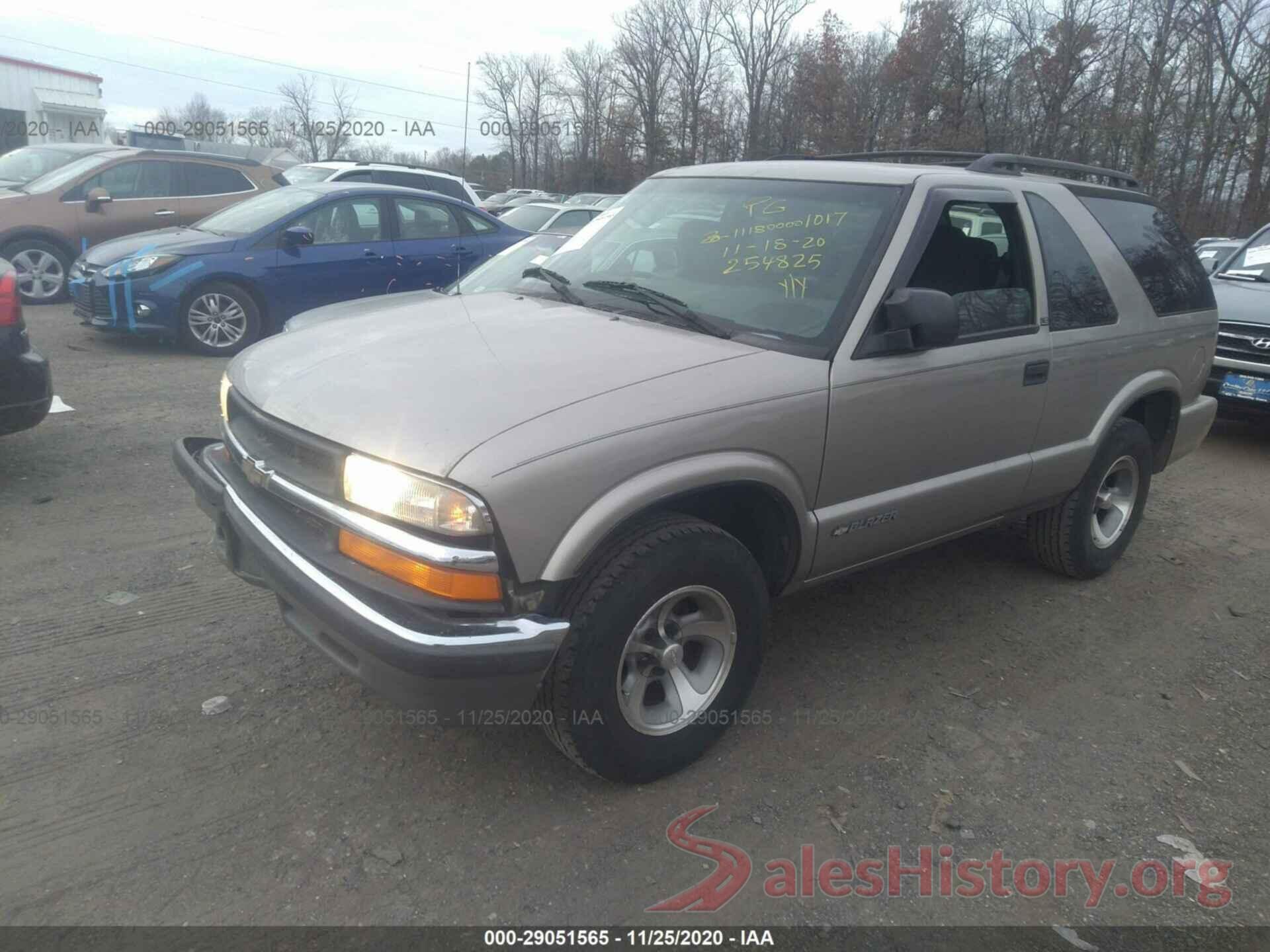 1GNCS18W71K254825 2001 CHEVROLET BLAZER