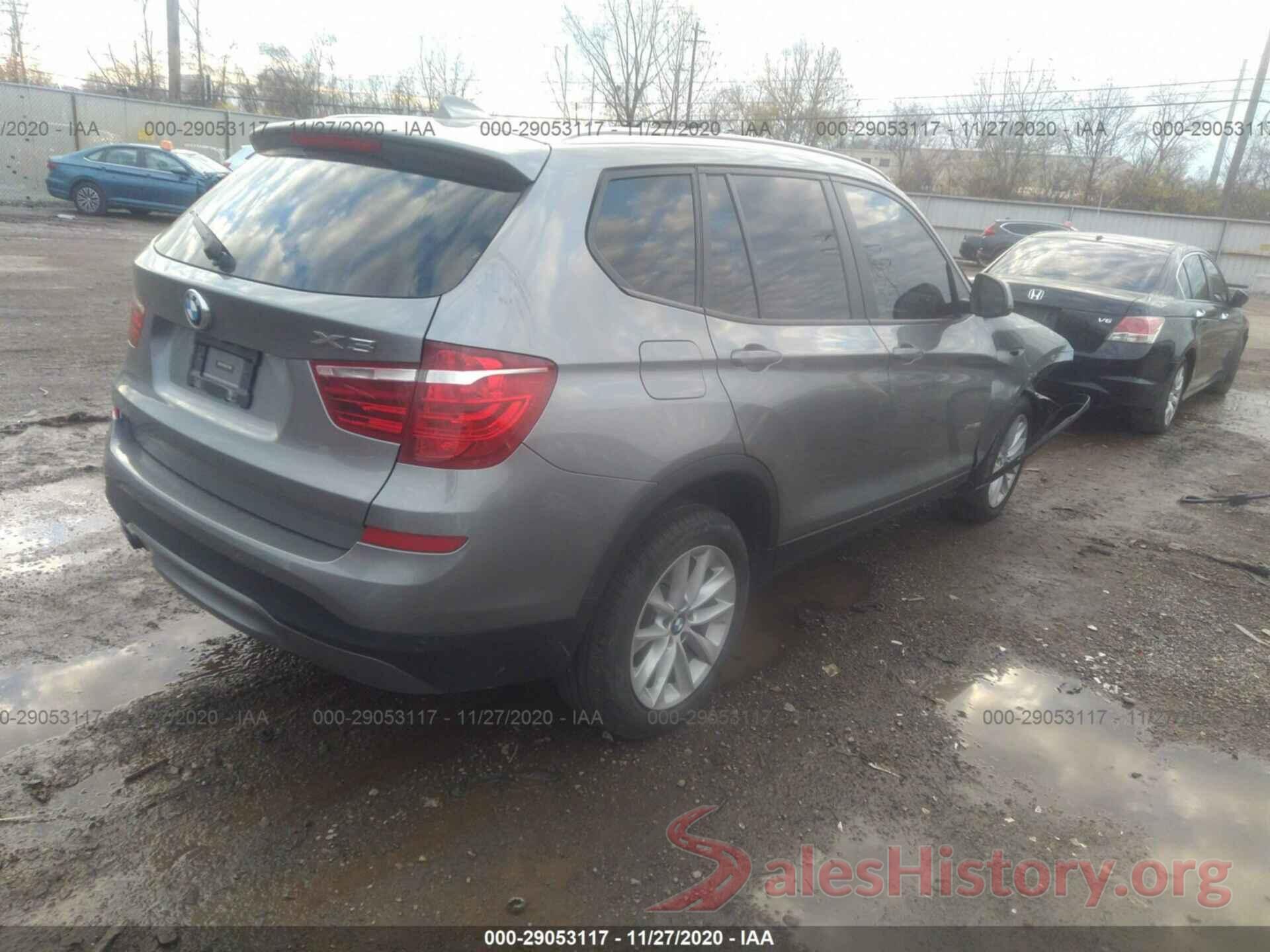 5UXWX9C38H0T25232 2017 BMW X3