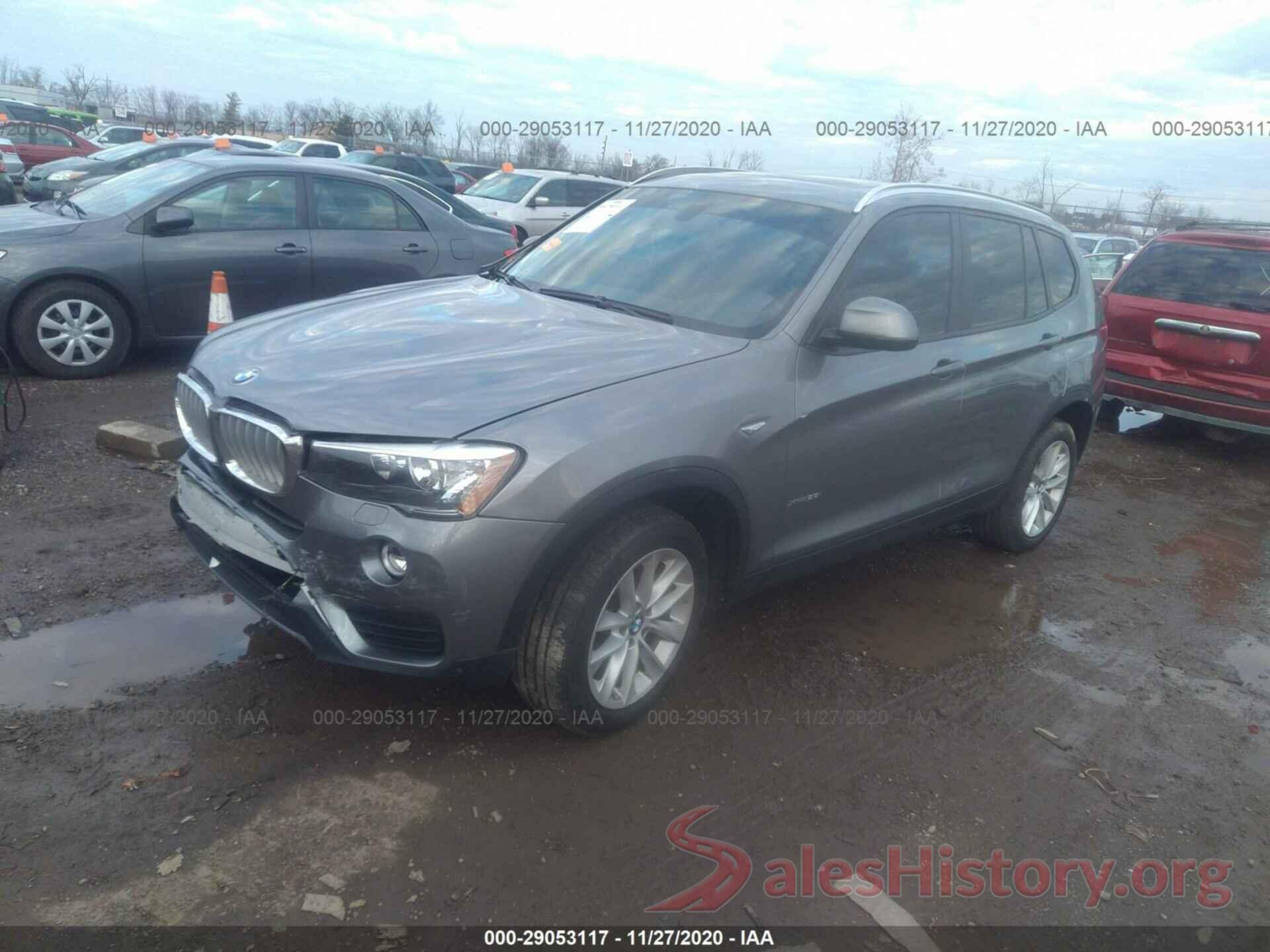 5UXWX9C38H0T25232 2017 BMW X3