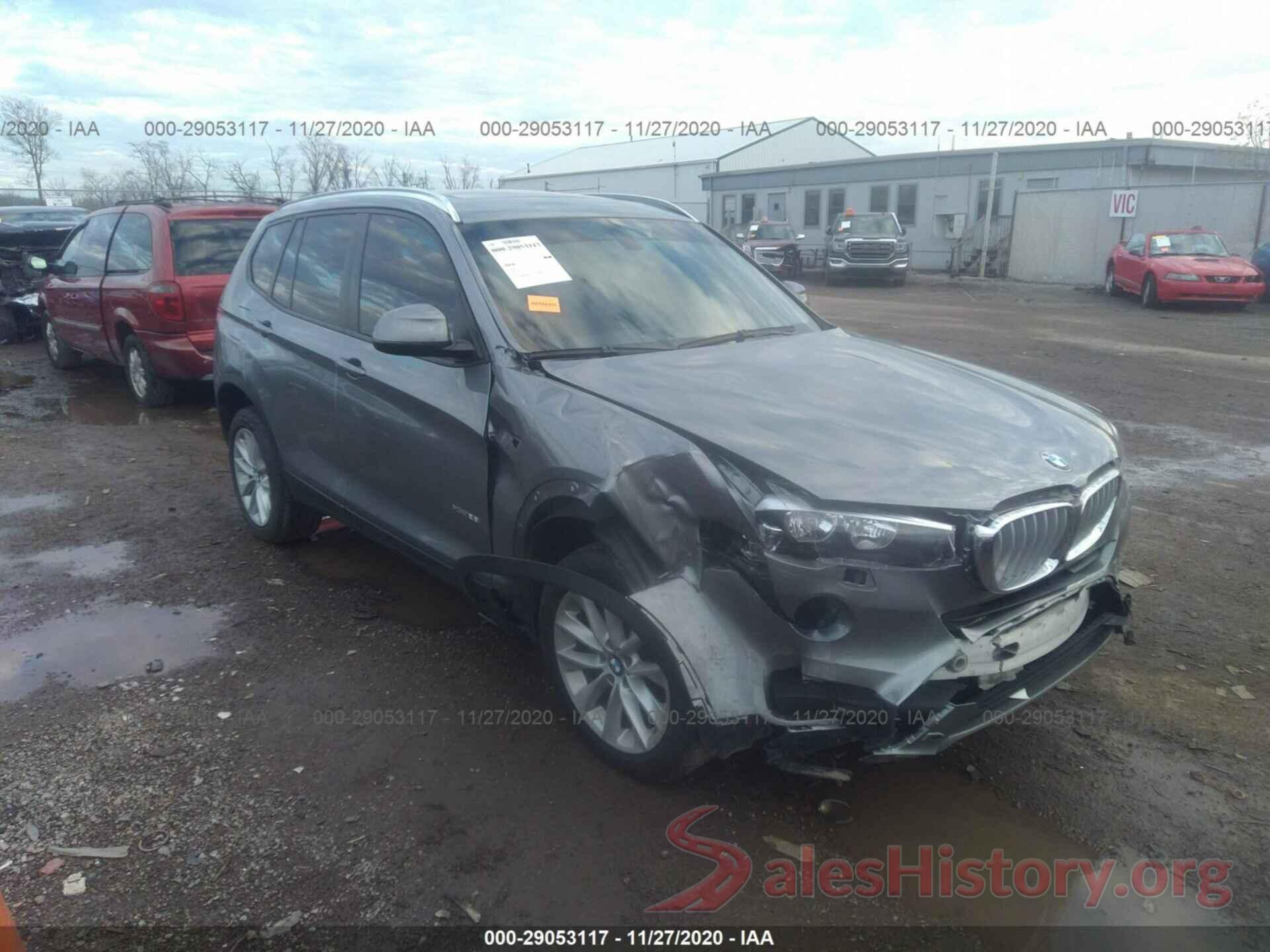 5UXWX9C38H0T25232 2017 BMW X3