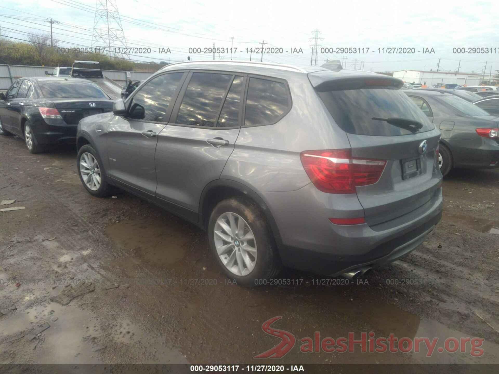 5UXWX9C38H0T25232 2017 BMW X3