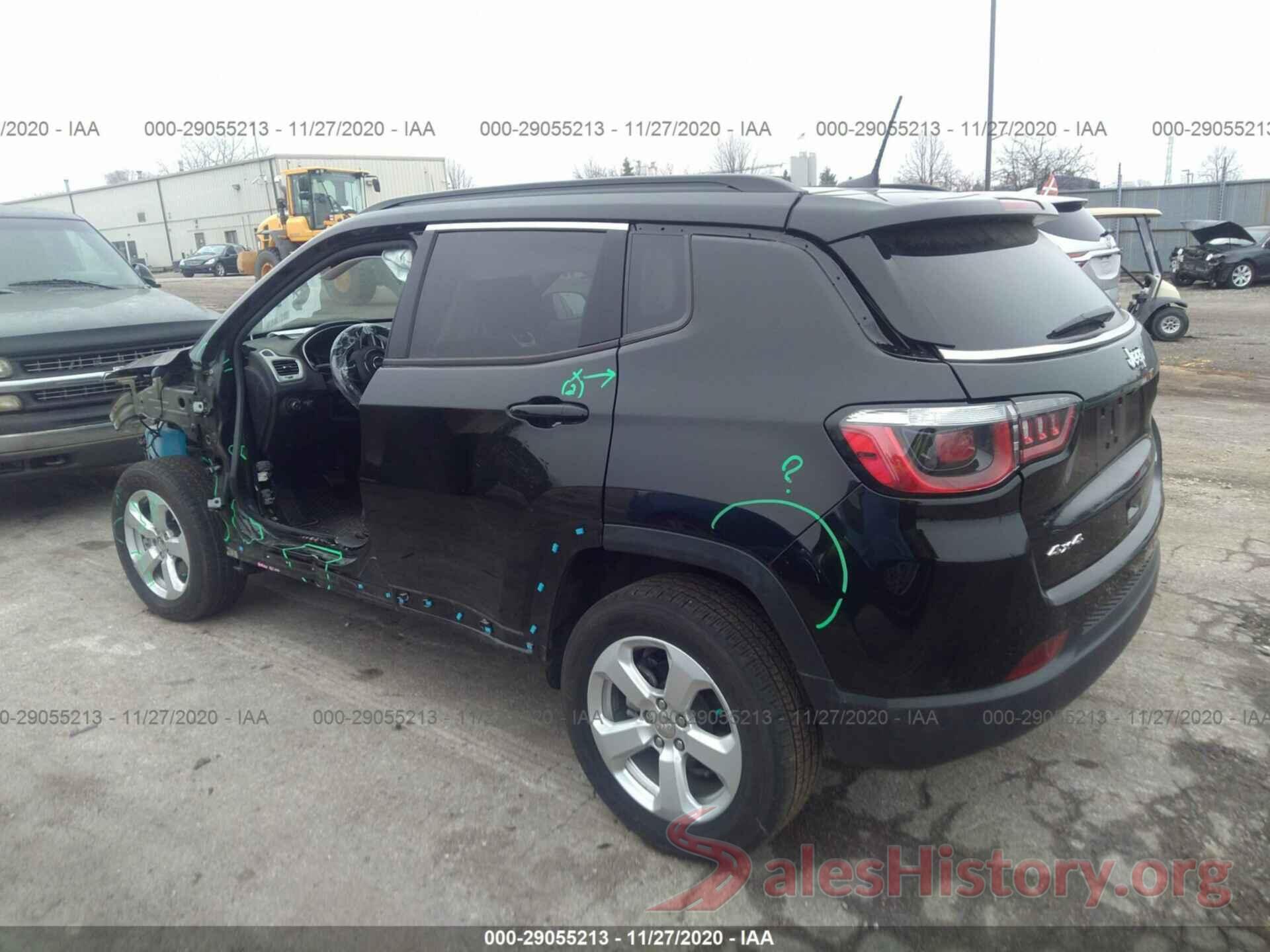 3C4NJDBB0LT116234 2020 JEEP COMPASS