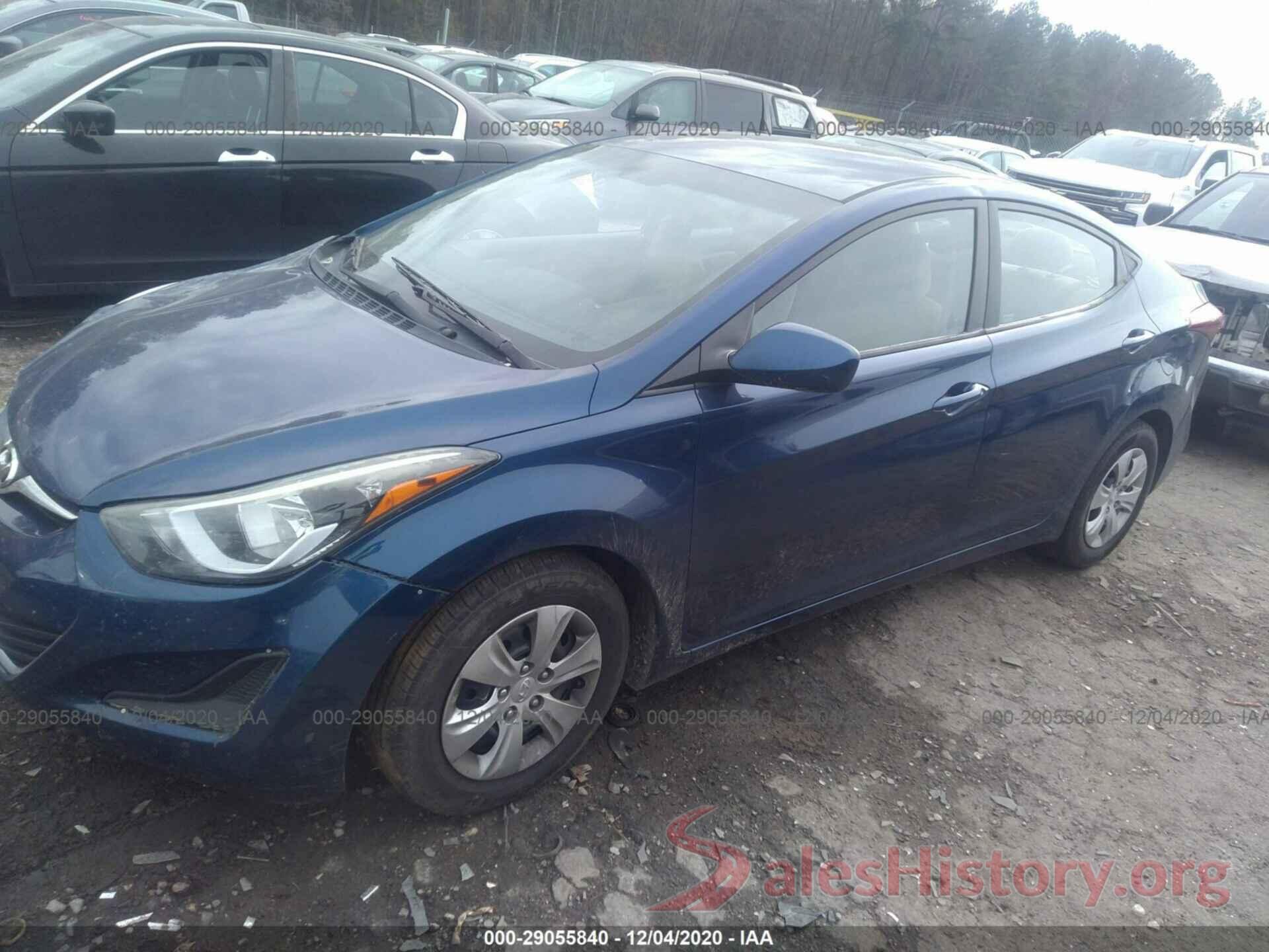 5NPDH4AEXGH761109 2016 HYUNDAI ELANTRA