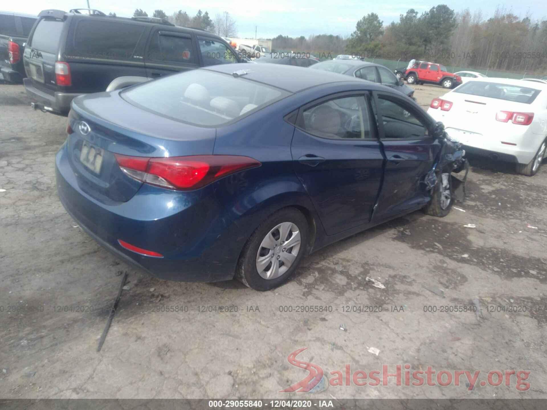 5NPDH4AEXGH761109 2016 HYUNDAI ELANTRA