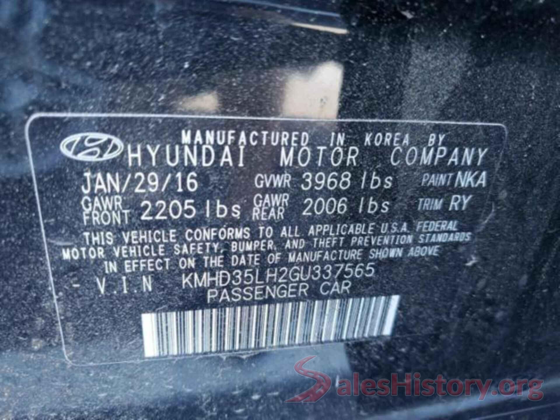 KMHD35LH2GU337565 2016 HYUNDAI ELANTRA GT