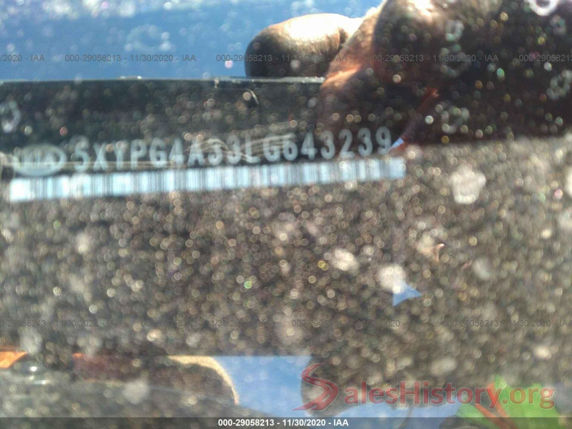 5XYPG4A33LG643239 2020 KIA SORENTO