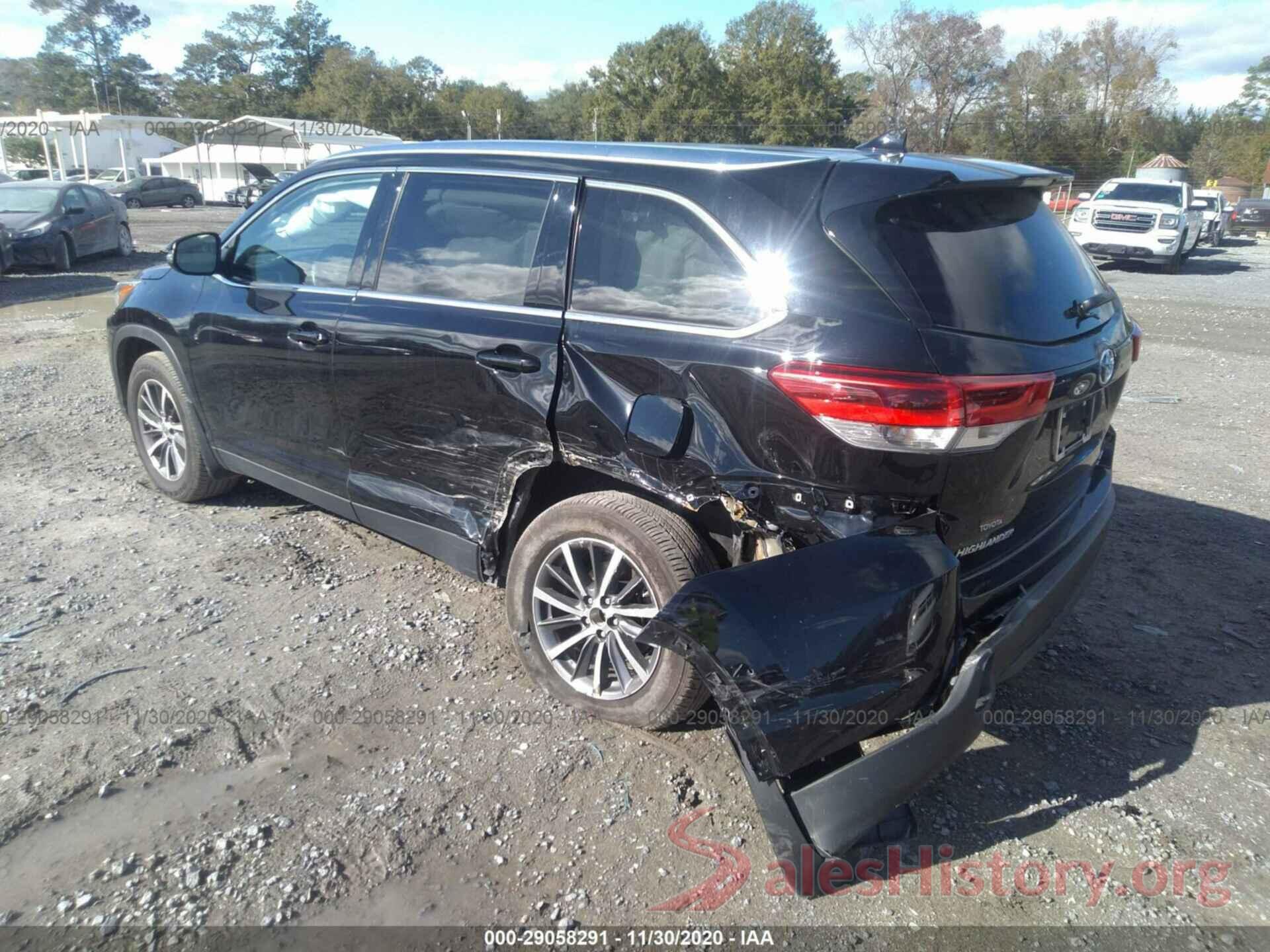 5TDJZRFHXKS627591 2019 TOYOTA HIGHLANDER