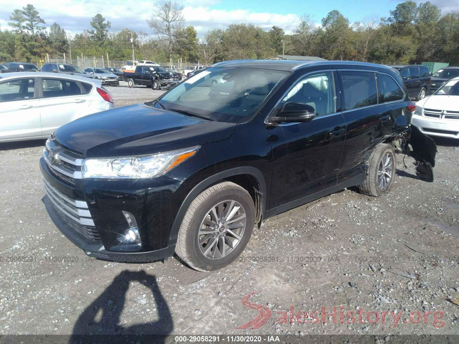 5TDJZRFHXKS627591 2019 TOYOTA HIGHLANDER