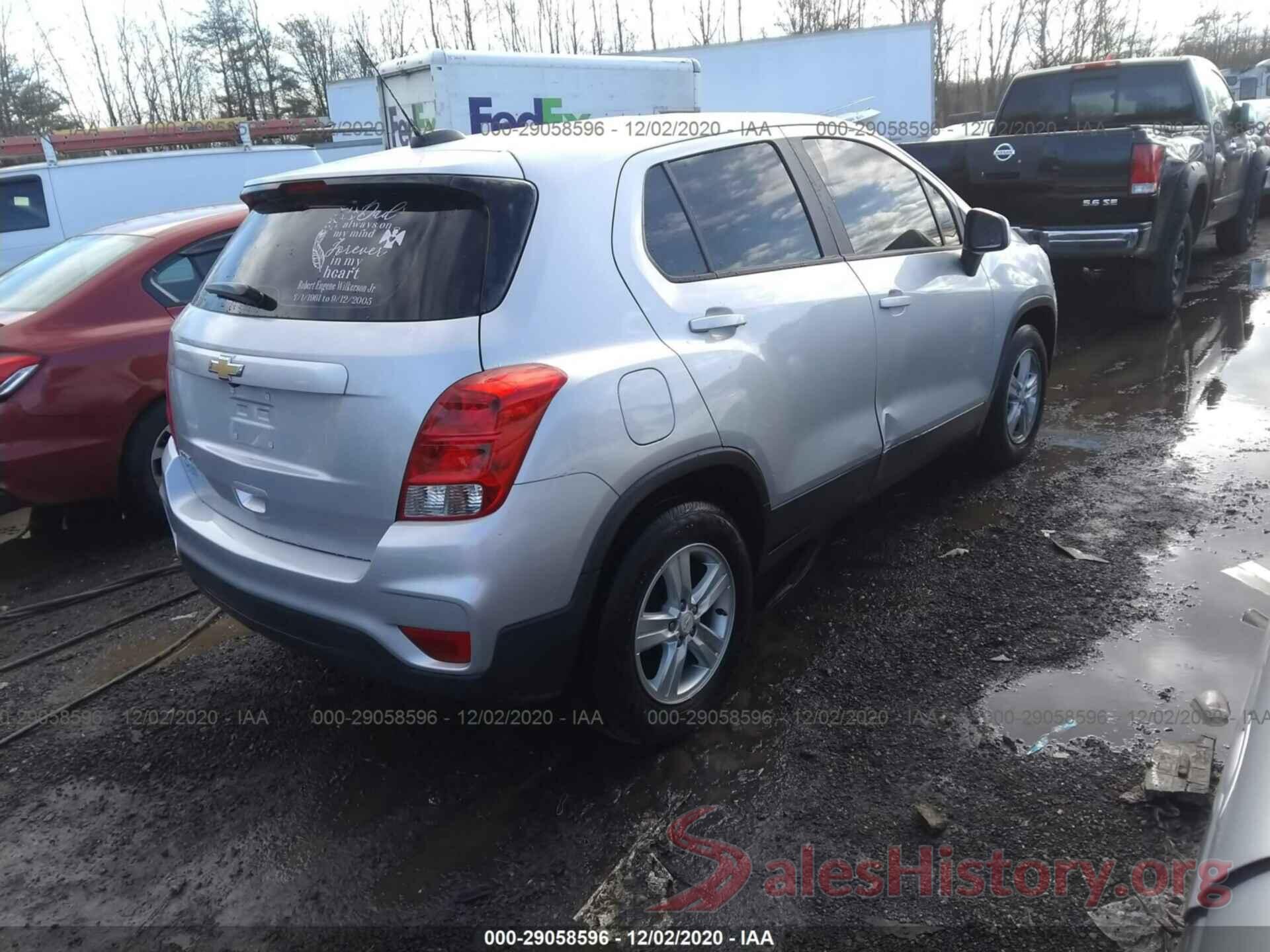 3GNCJKSB1LL213221 2020 CHEVROLET TRAX