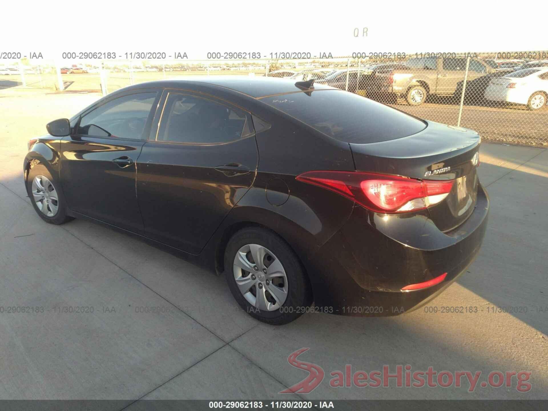 KMHDH4AE8GU628477 2016 HYUNDAI ELANTRA