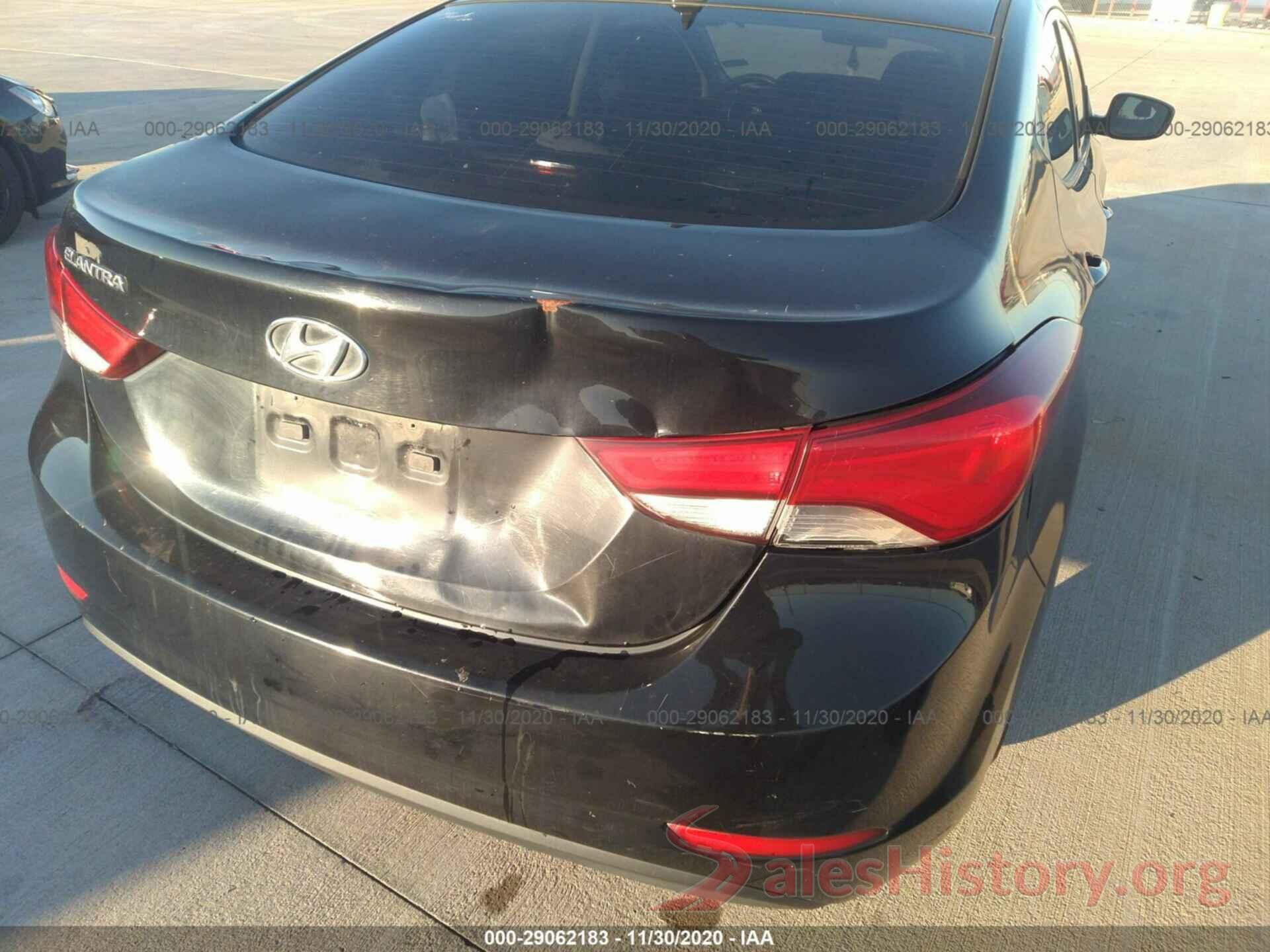 KMHDH4AE8GU628477 2016 HYUNDAI ELANTRA