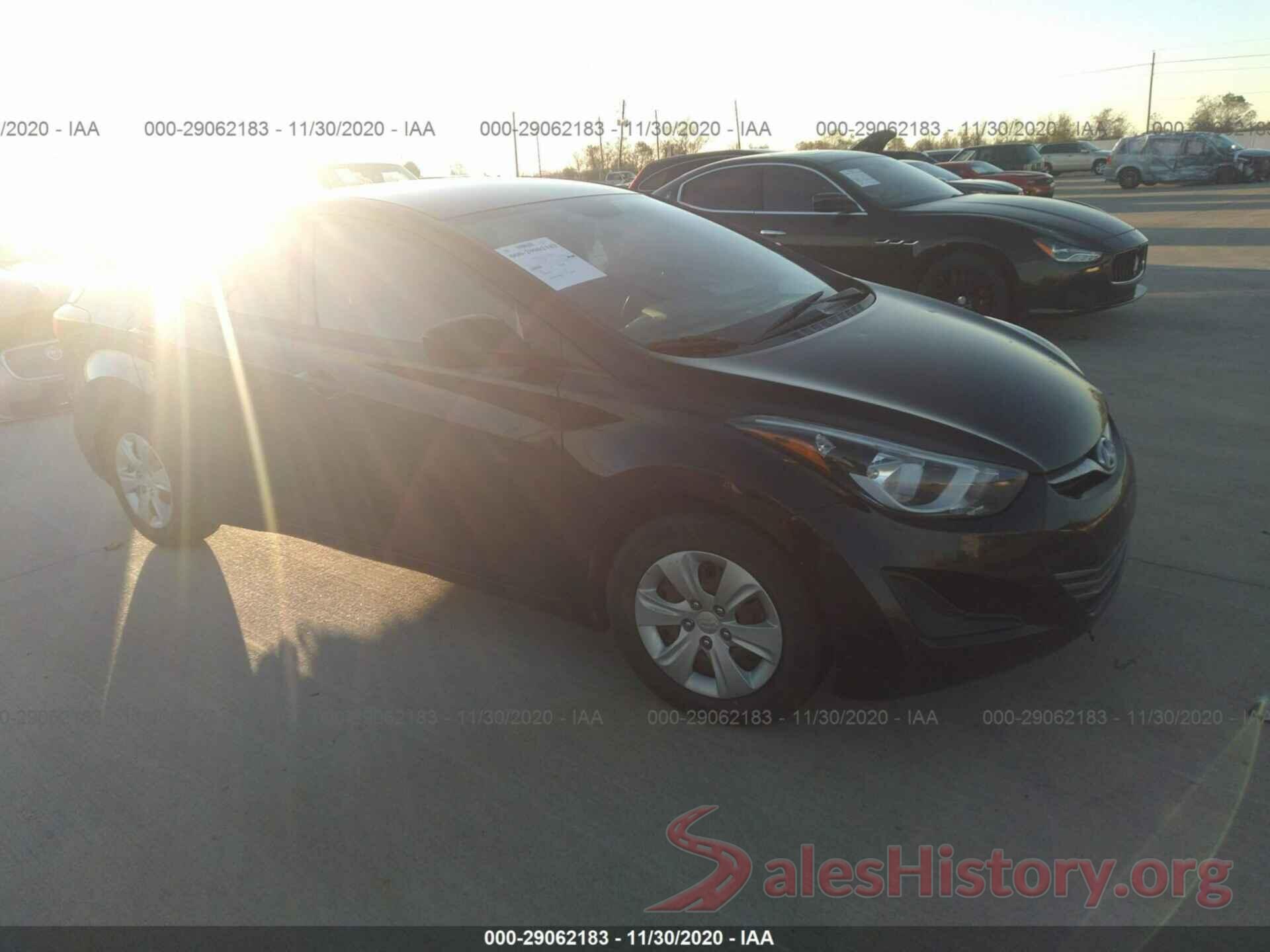 KMHDH4AE8GU628477 2016 HYUNDAI ELANTRA