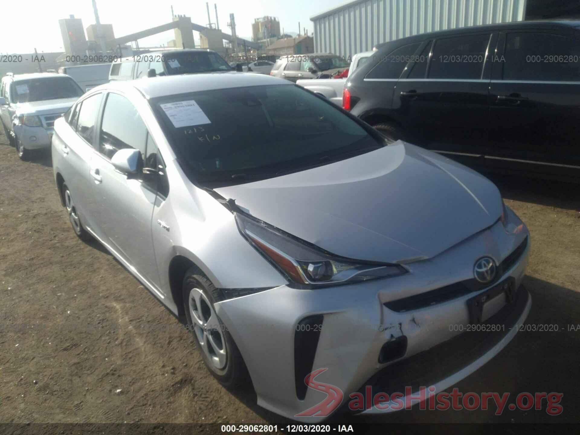 JTDKARFU6L3124779 2020 TOYOTA PRIUS