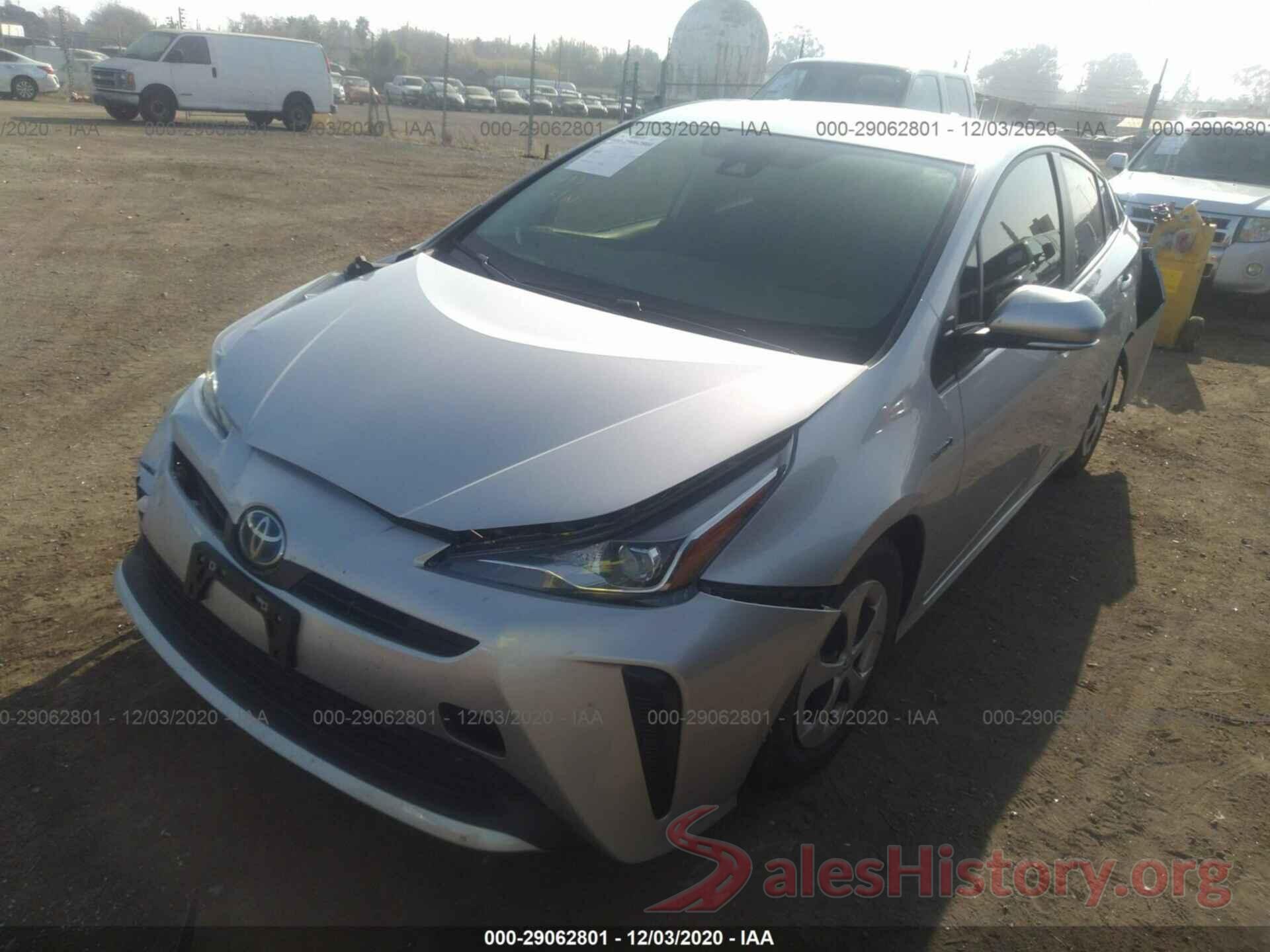 JTDKARFU6L3124779 2020 TOYOTA PRIUS