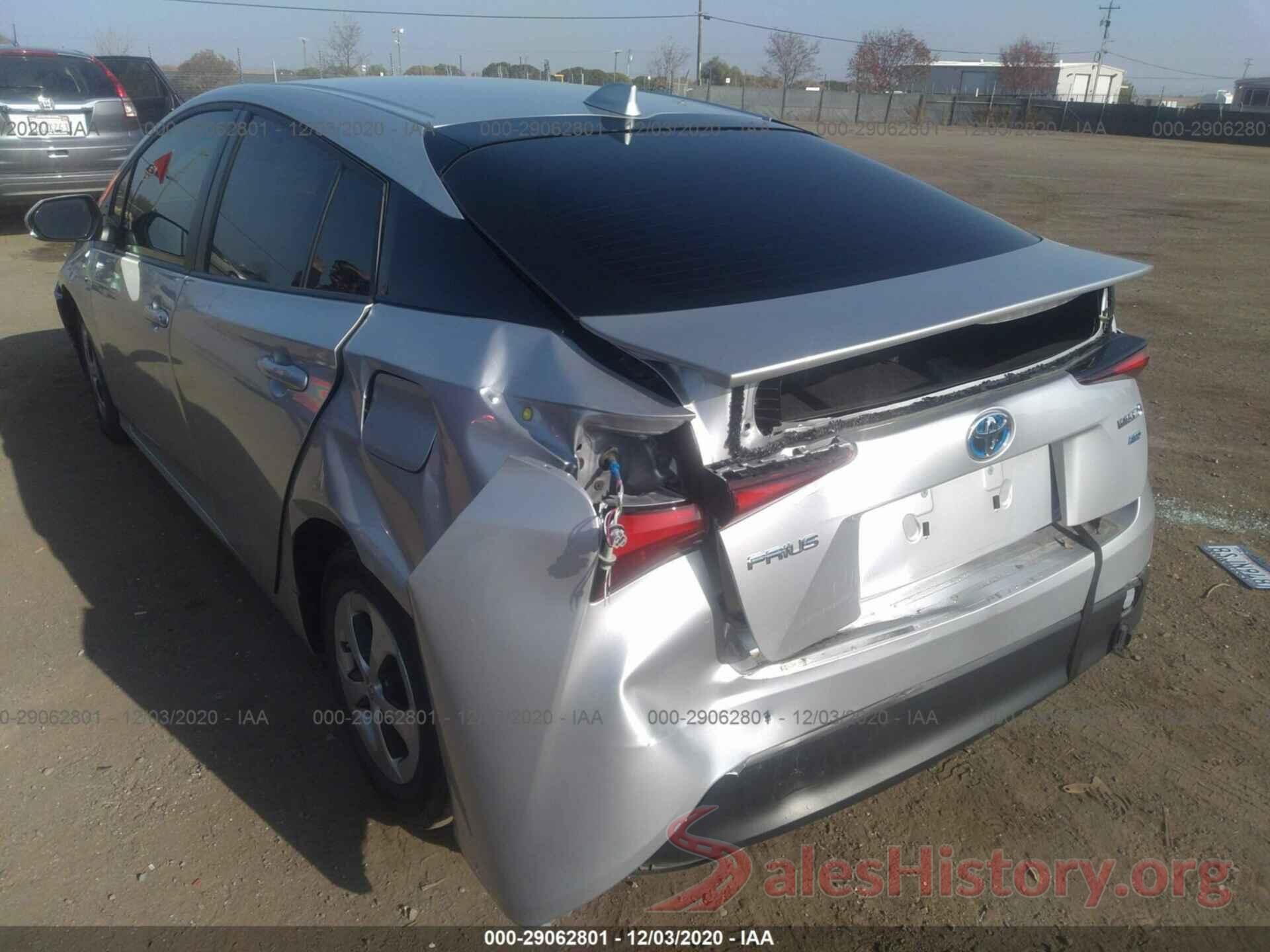 JTDKARFU6L3124779 2020 TOYOTA PRIUS