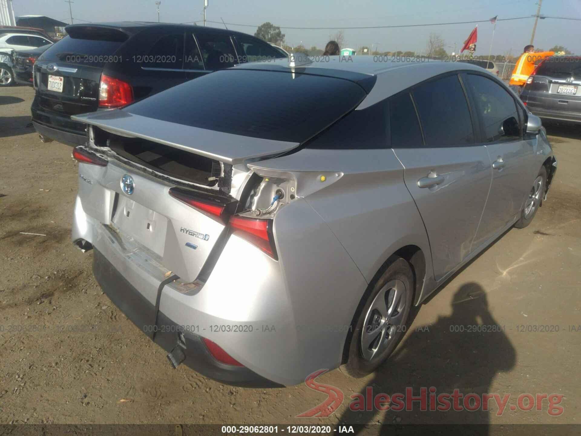 JTDKARFU6L3124779 2020 TOYOTA PRIUS