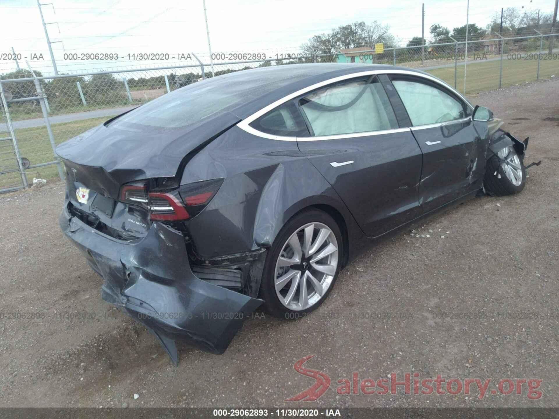 5YJ3E1EB5KF390323 2019 TESLA MODEL 3