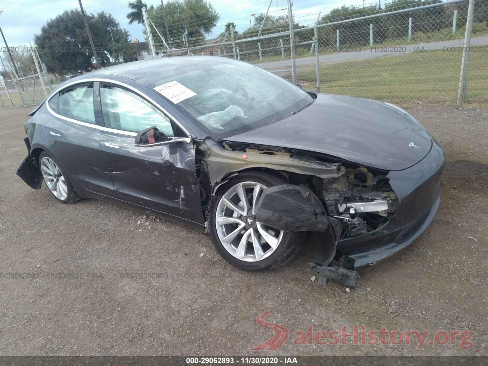 5YJ3E1EB5KF390323 2019 TESLA MODEL 3