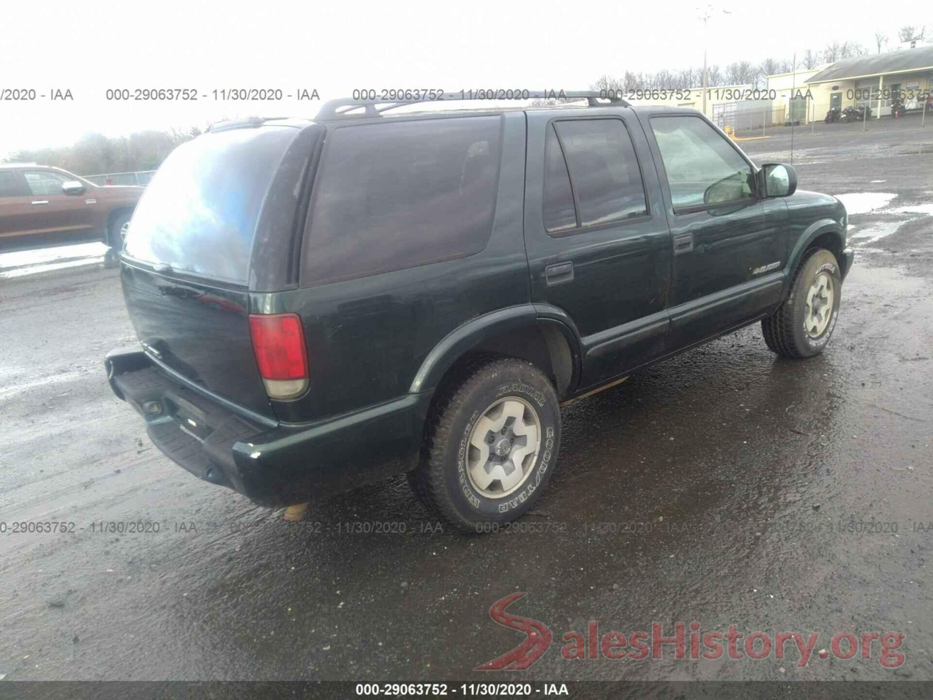 1GNDT13X54K150548 2004 CHEVROLET BLAZER