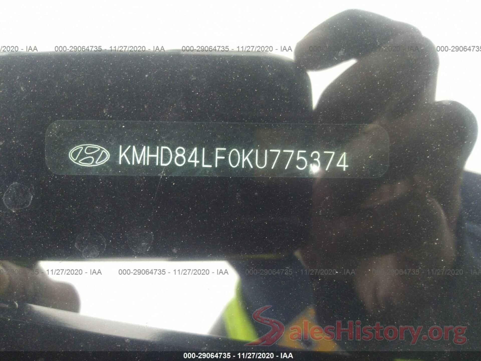 KMHD84LF0KU775374 2019 HYUNDAI ELANTRA